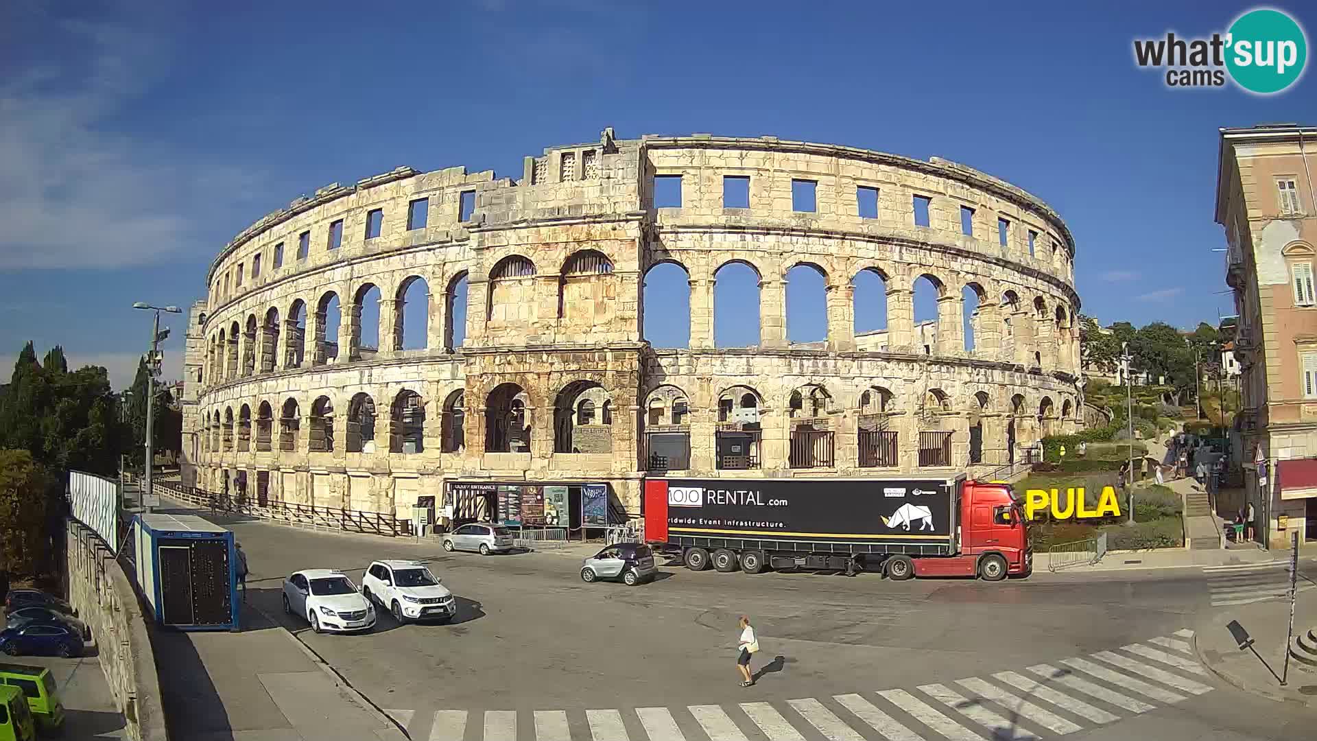 Live webcam Amphitheatre in Pula – Arena