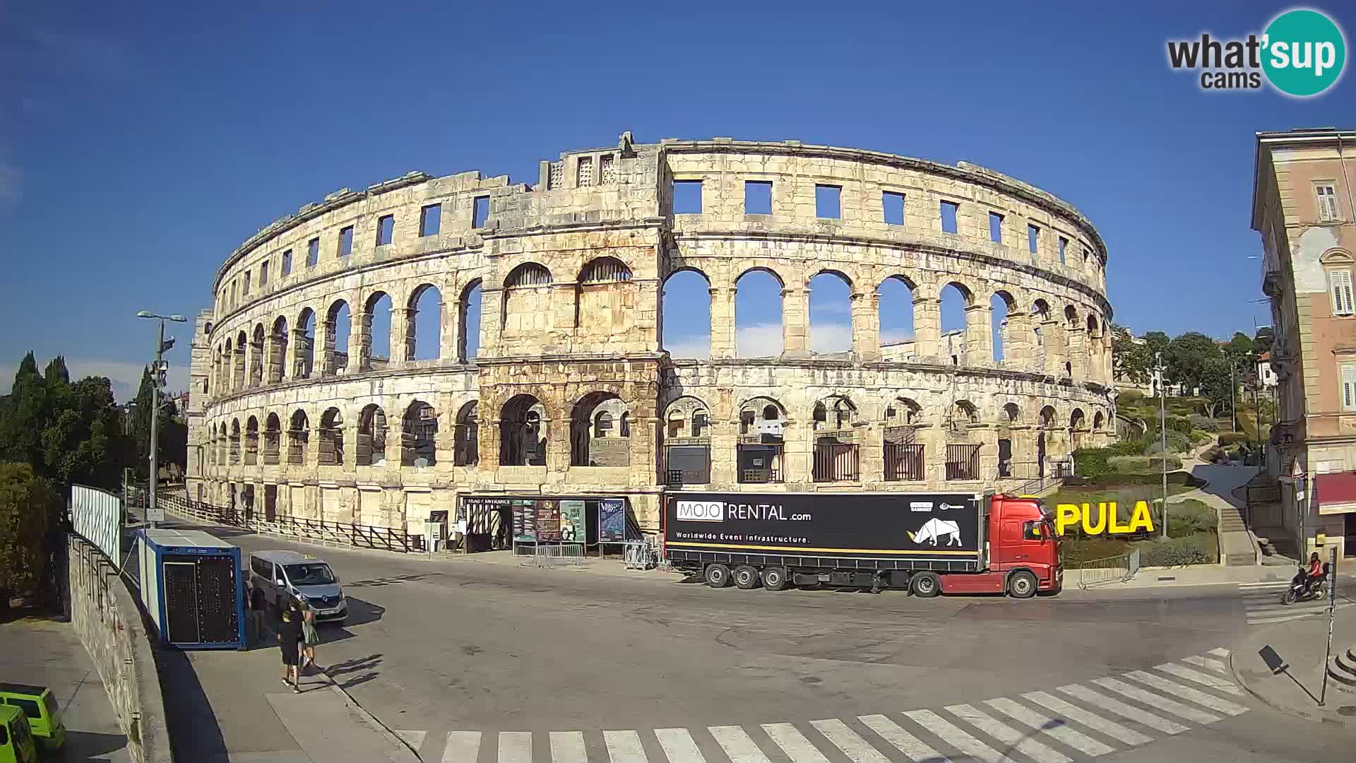 Live webcam Amphitheatre in Pula – Arena
