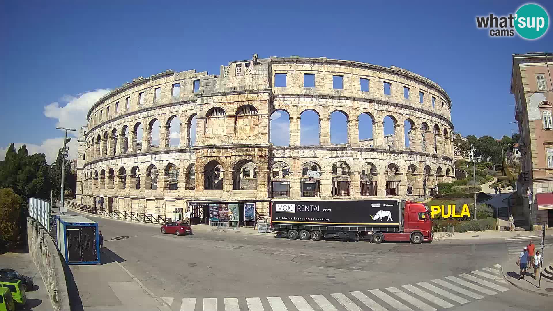 Live webcam Amphitheatre in Pula – Arena