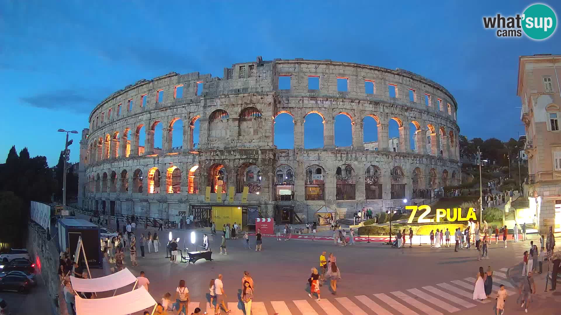 Live webcam Amphitheatre in Pula – Arena