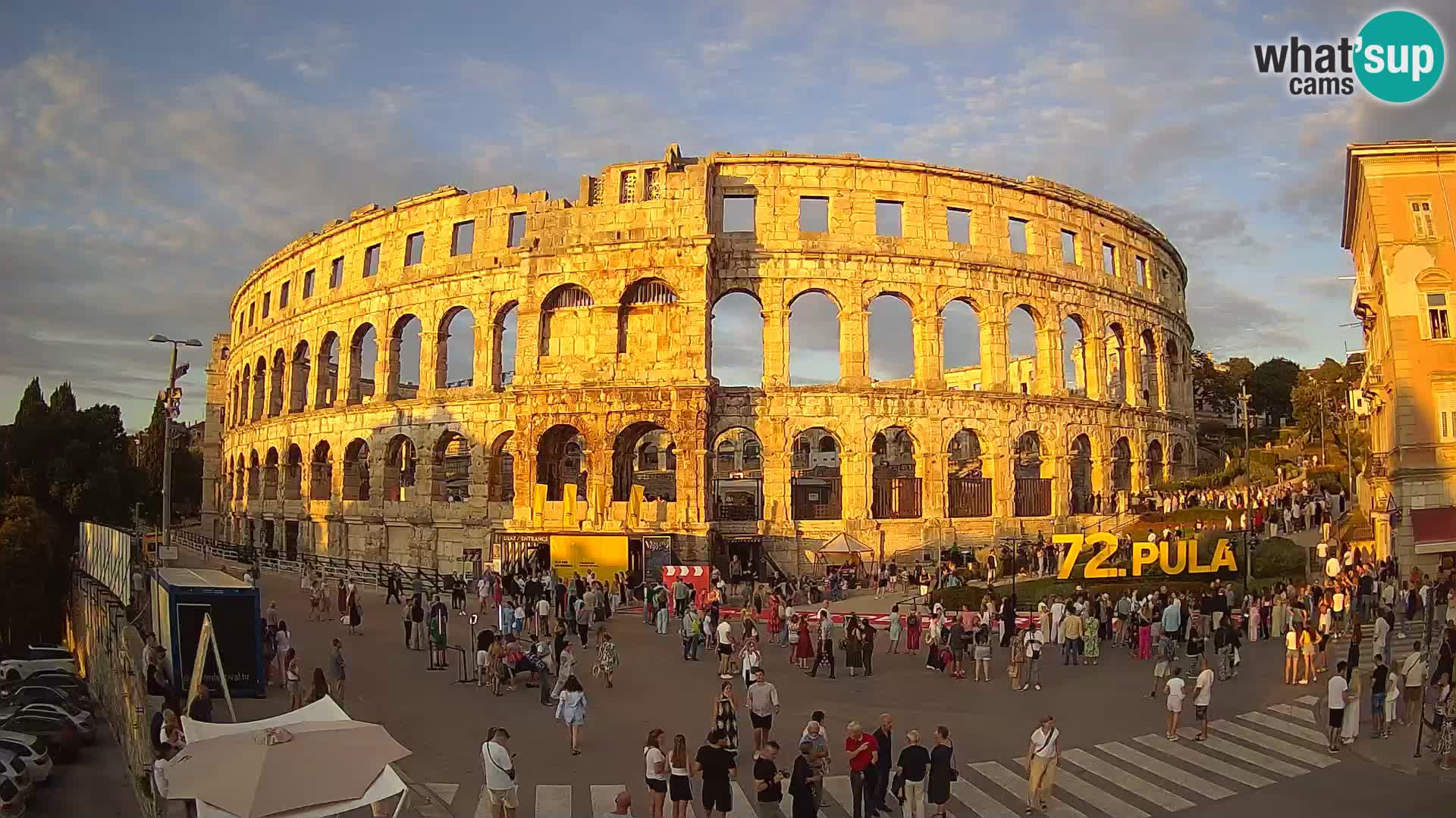 Live webcam Amphitheatre in Pula – Arena
