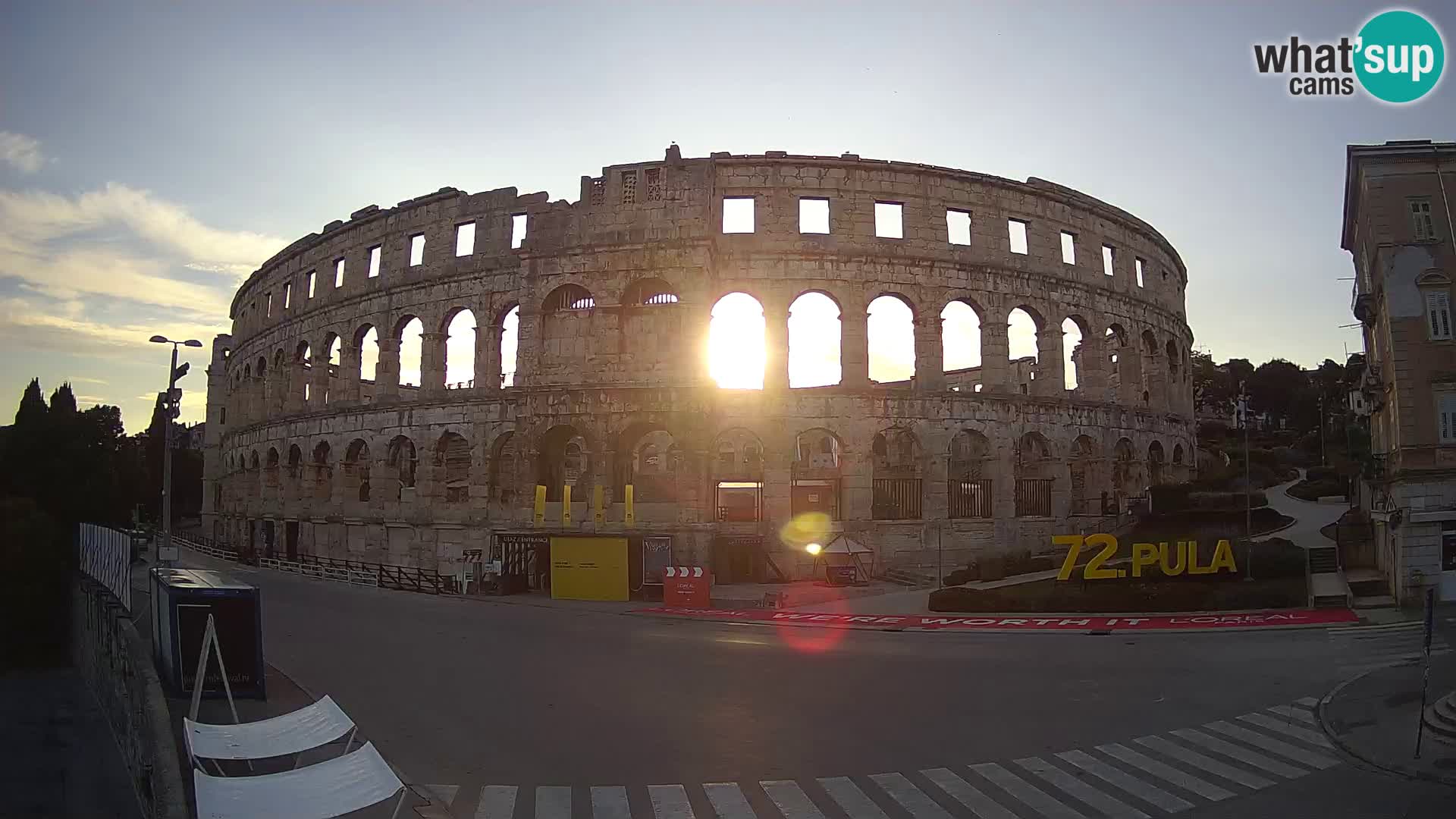 Live webcam Amphitheatre in Pula – Arena