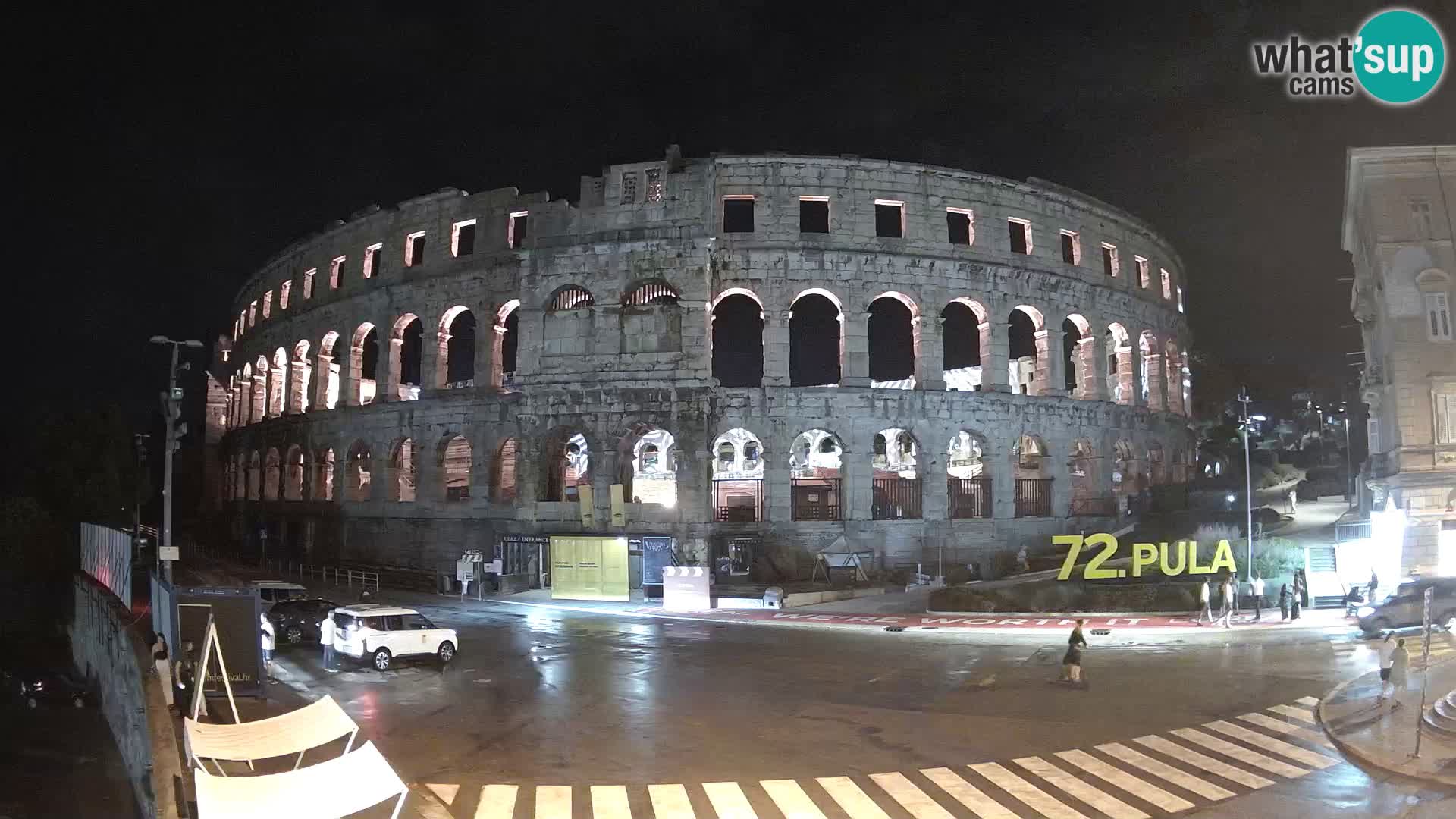Live webcam Amphitheatre in Pula – Arena