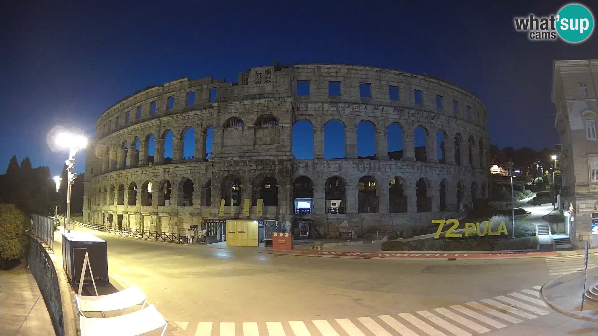 Live webcam Amphitheatre in Pula – Arena