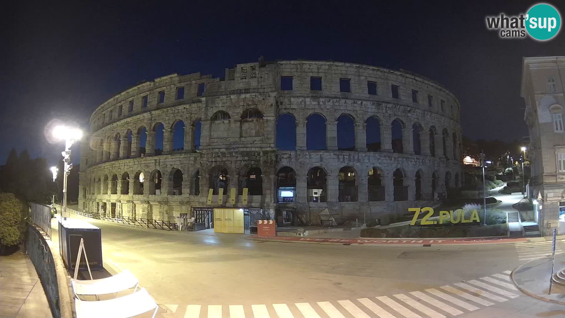 Live webcam Amphitheatre in Pula – Arena