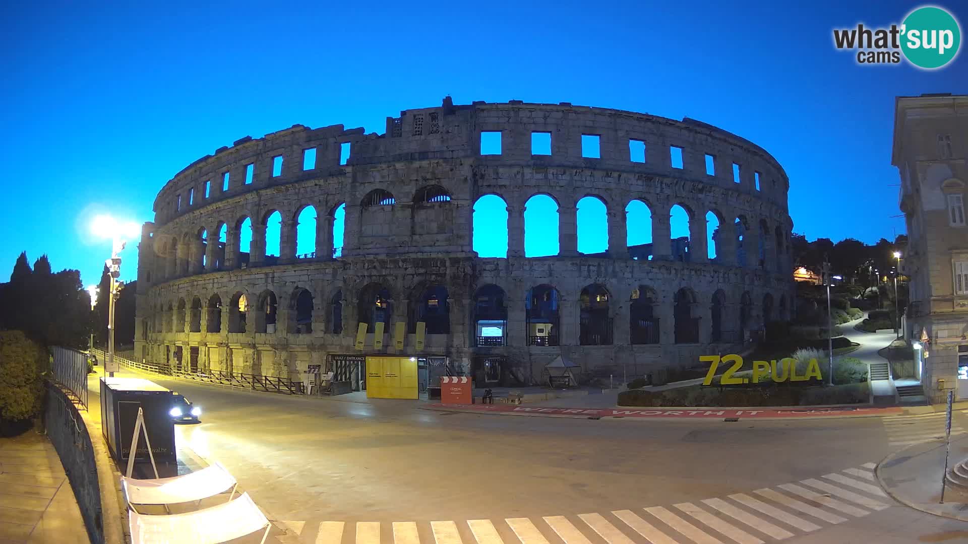Live webcam Amphitheatre in Pula – Arena