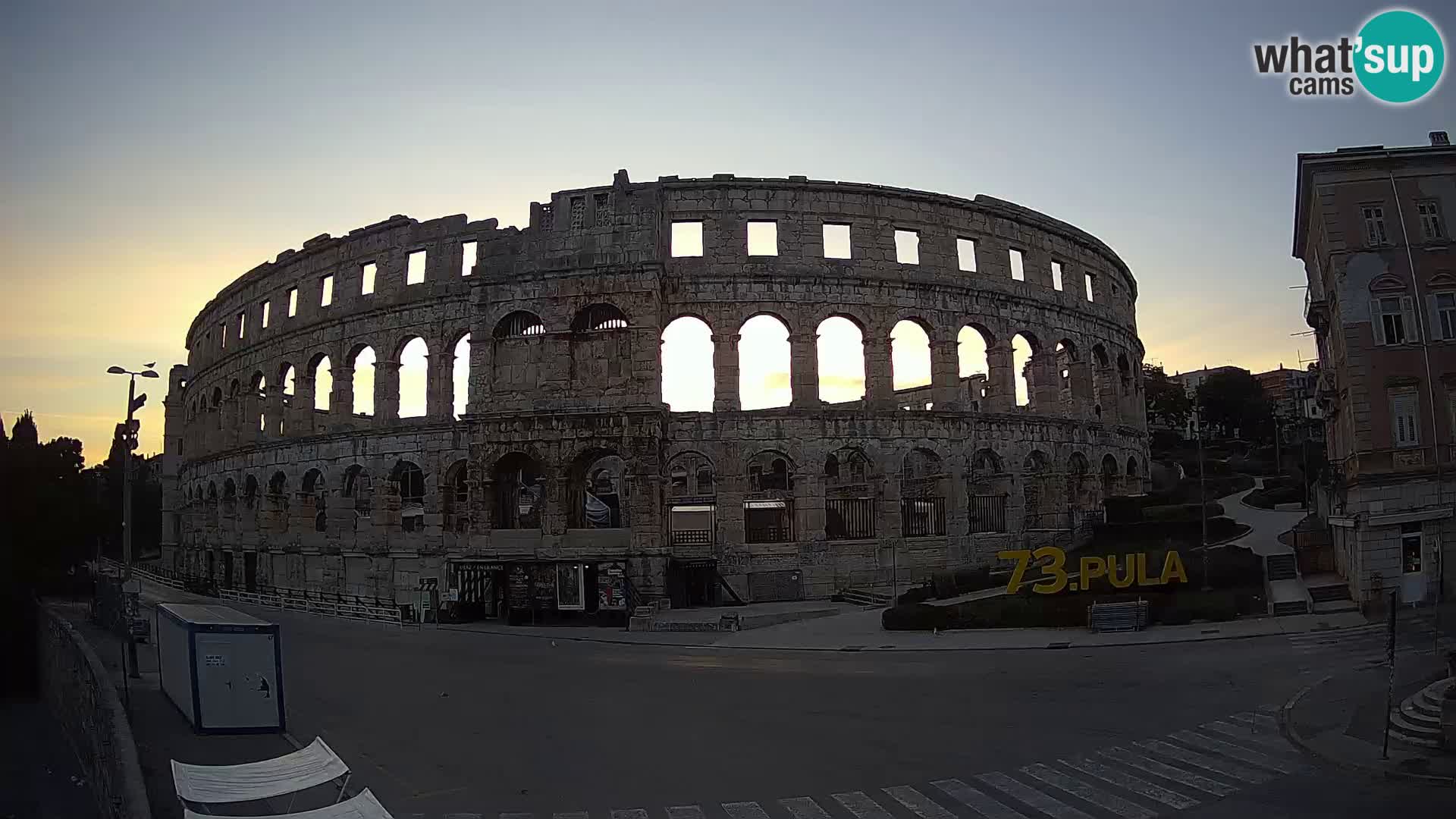 Live webcam Amphitheatre in Pula – Arena
