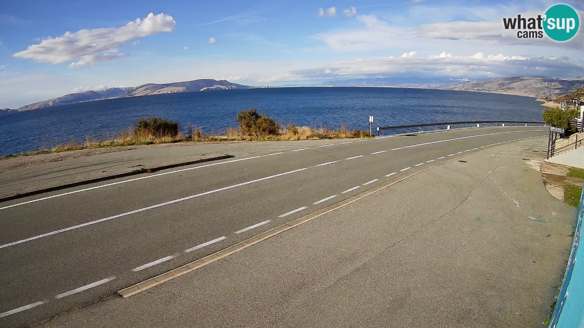 Webcam statale Adriatica D8 vicino SEGNA – Panorama su VEGLIA