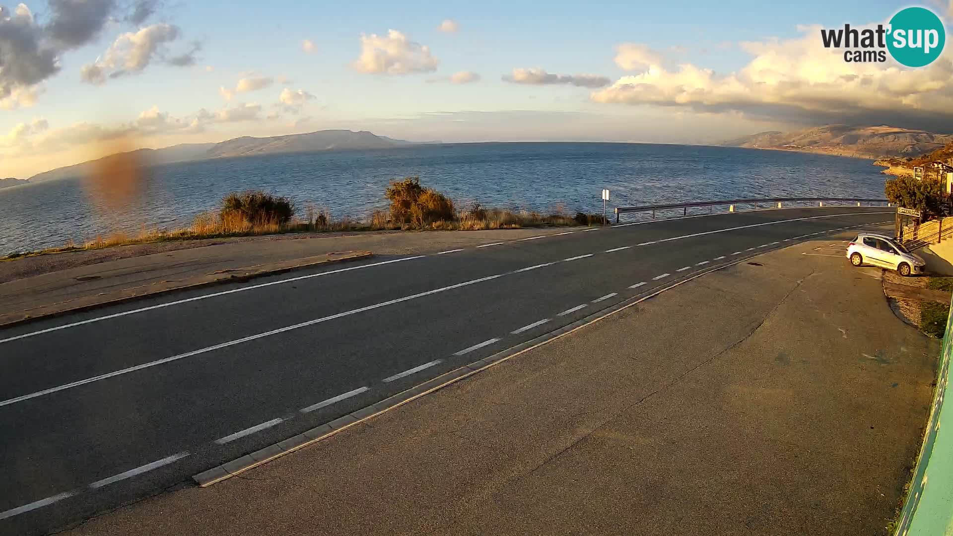 Webcam statale Adriatica D8 vicino SEGNA – Panorama su VEGLIA