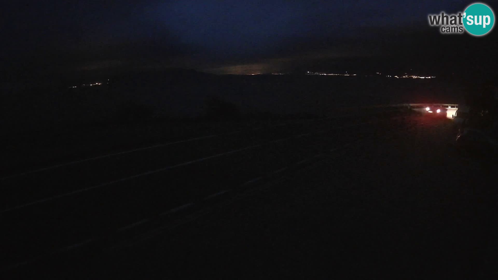 Webcam autopista adriática D8 cerca de SENJ – vista de la isla de KRK