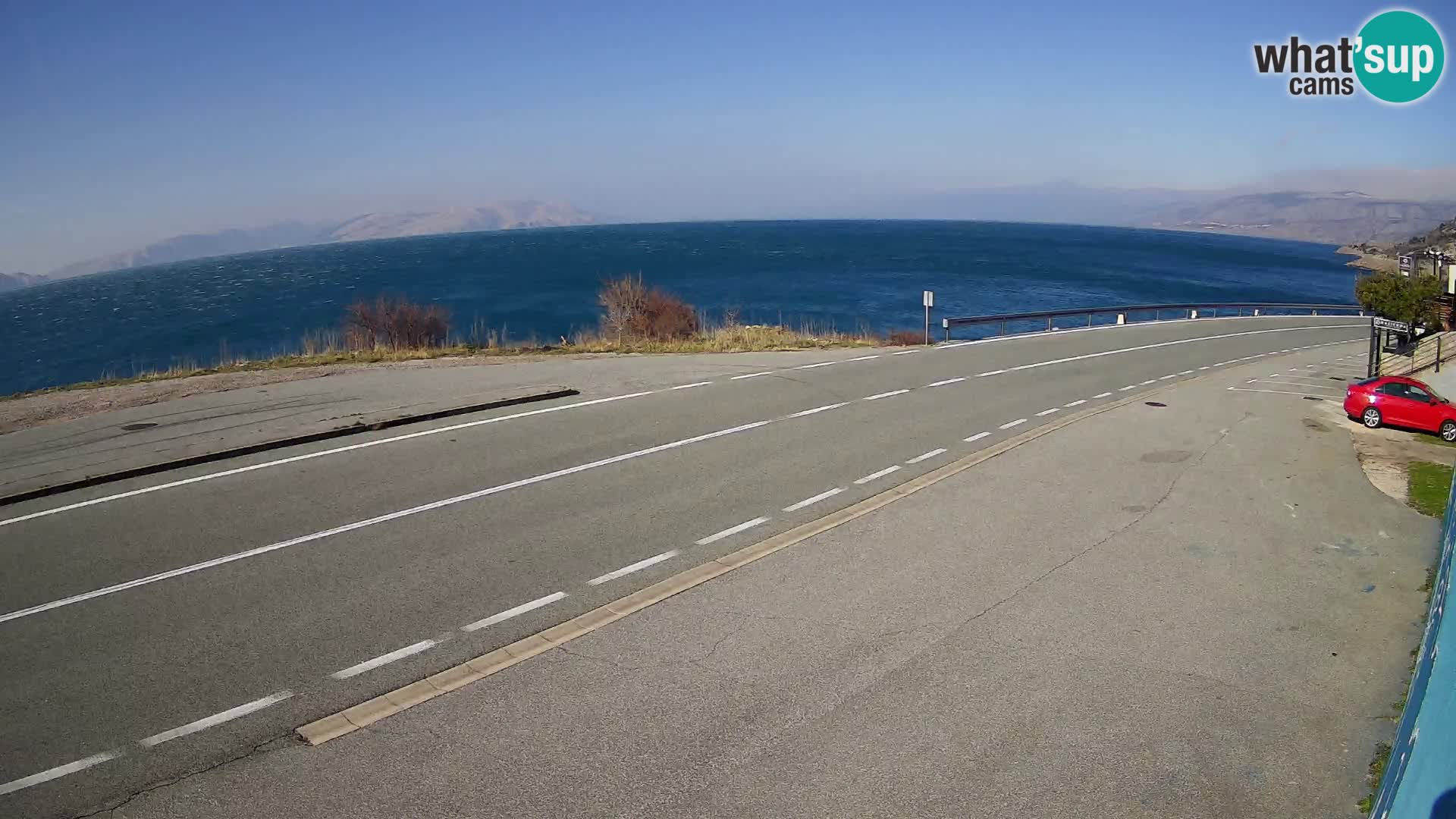 Webcam statale Adriatica D8 vicino SEGNA – Panorama su VEGLIA