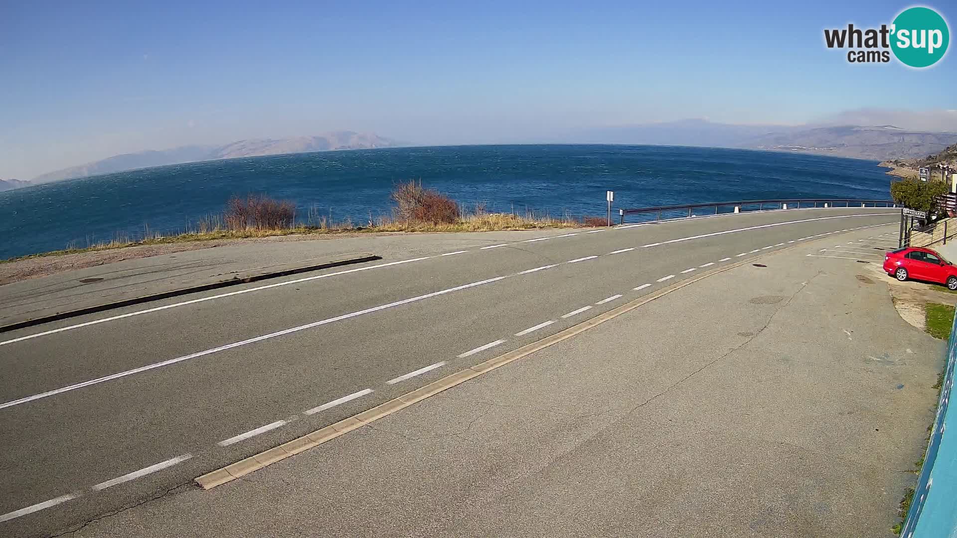 Webcam statale Adriatica D8 vicino SEGNA – Panorama su VEGLIA