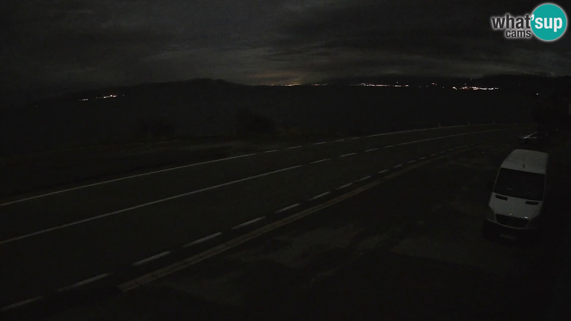 Webcam Adria-Autobahn D8 bei SENJ – Blick auf die Insel KRK