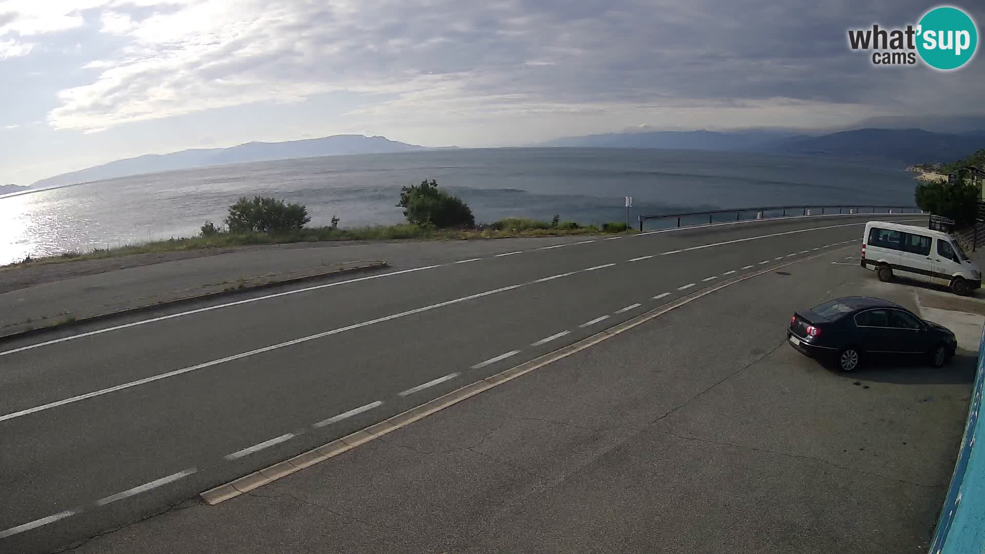 Webcam statale Adriatica D8 vicino SEGNA – Panorama su VEGLIA