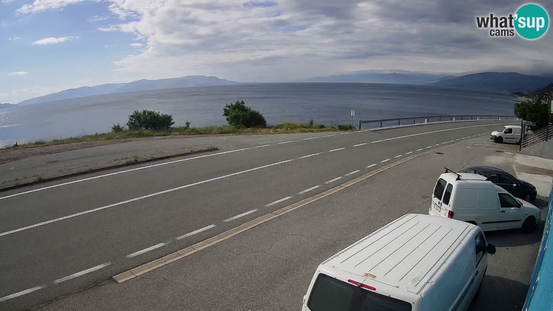 Webcam statale Adriatica D8 vicino SEGNA – Panorama su VEGLIA