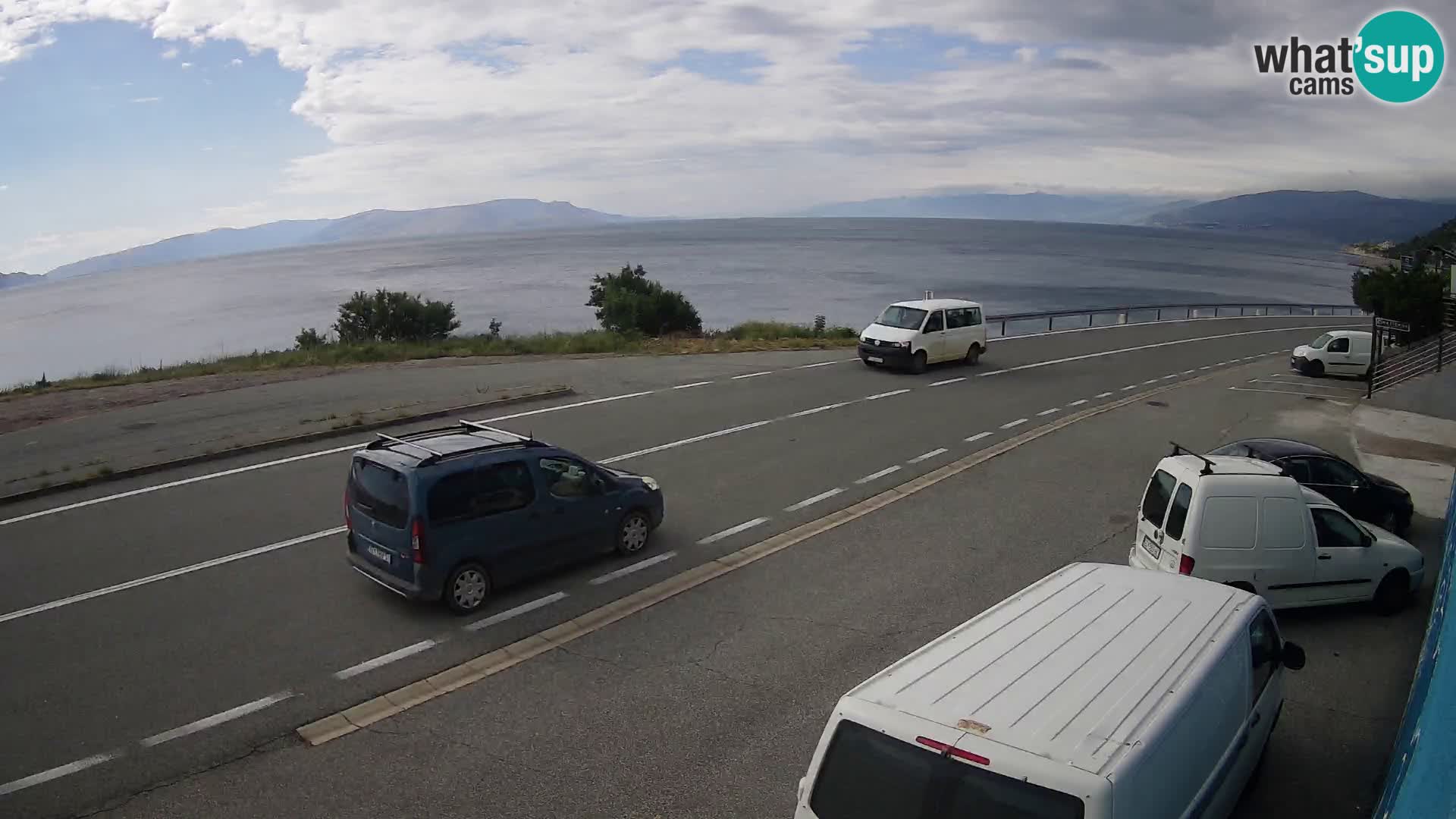 Webcam statale Adriatica D8 vicino SEGNA – Panorama su VEGLIA