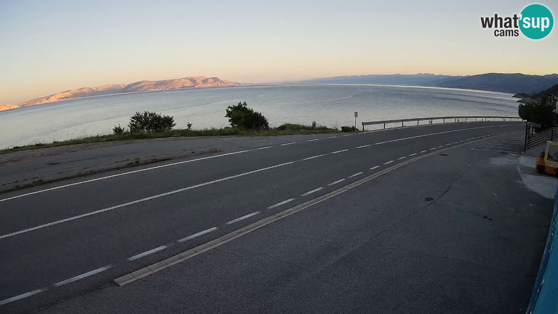 Webcam statale Adriatica D8 vicino SEGNA – Panorama su VEGLIA