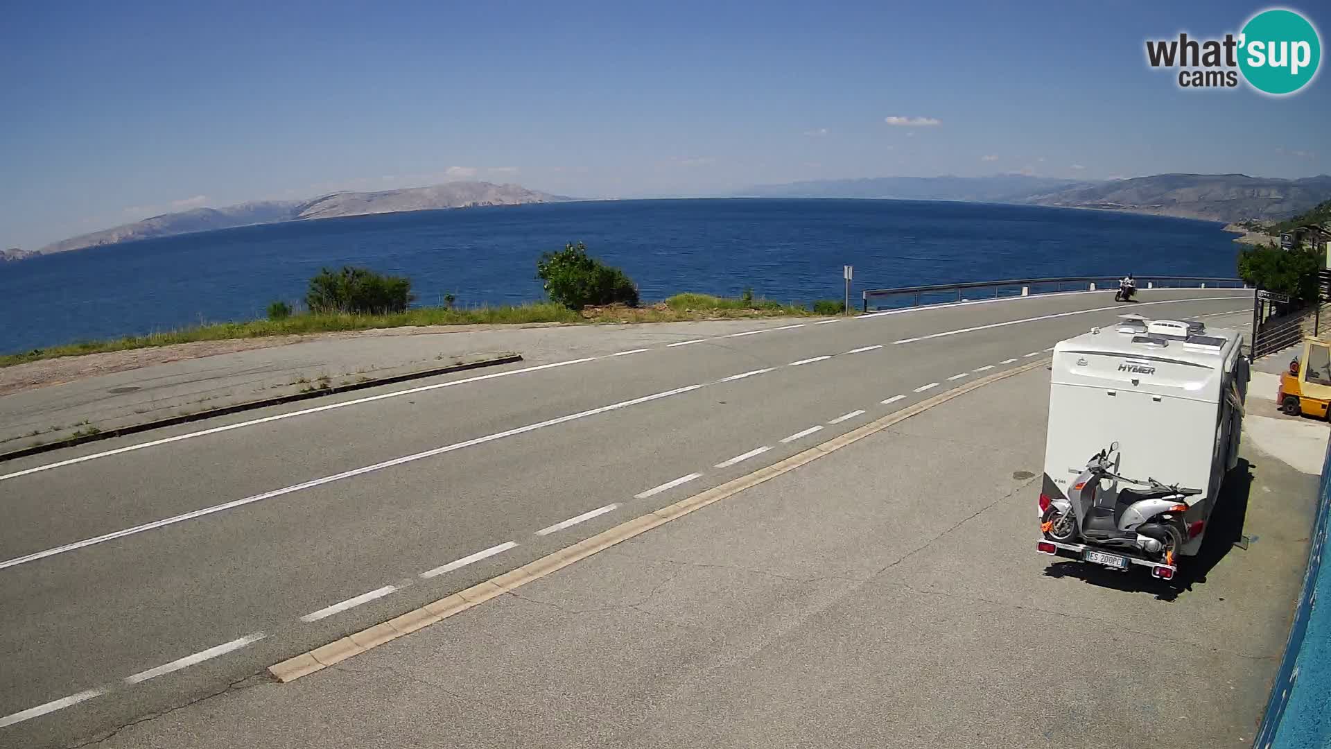 Webcam statale Adriatica D8 vicino SEGNA – Panorama su VEGLIA