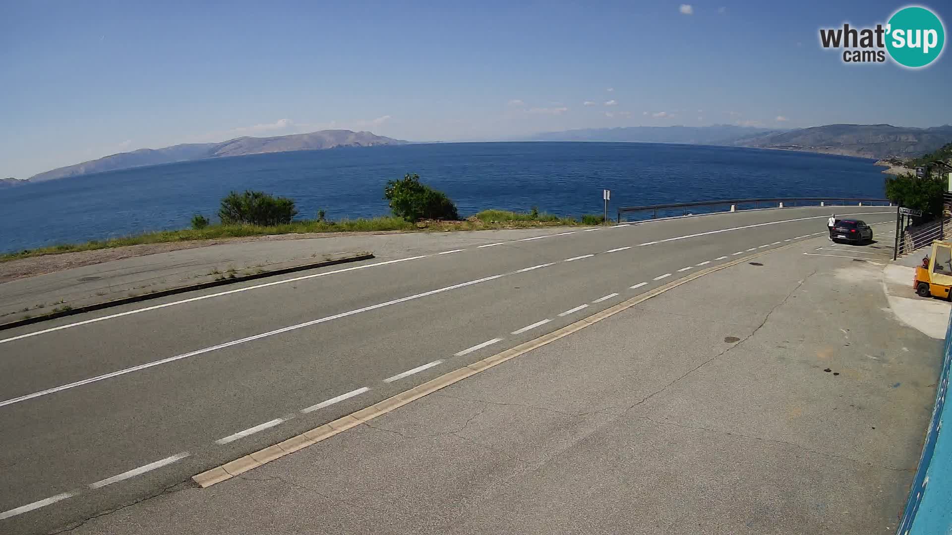 Web kamera Jadranska Magistrala kod SENJa – pogled na KRK