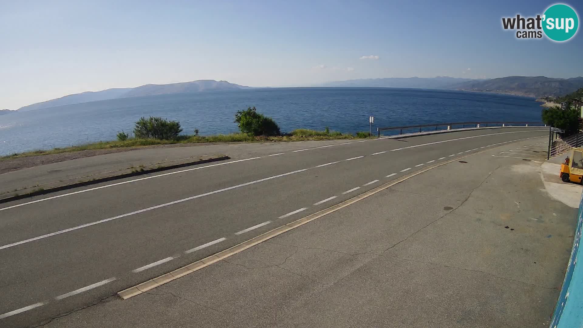 Web kamera Jadranska Magistrala kod SENJa – pogled na KRK