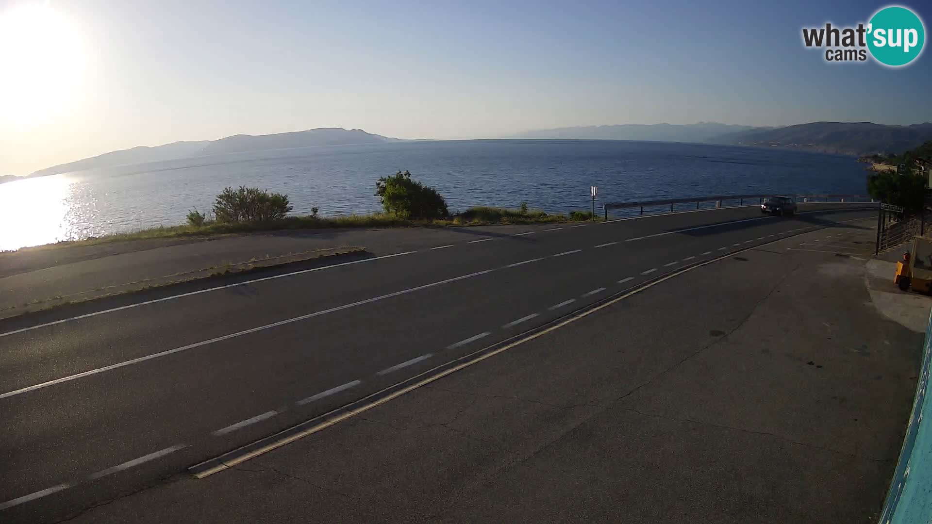 Webcam statale Adriatica D8 vicino SEGNA – Panorama su VEGLIA