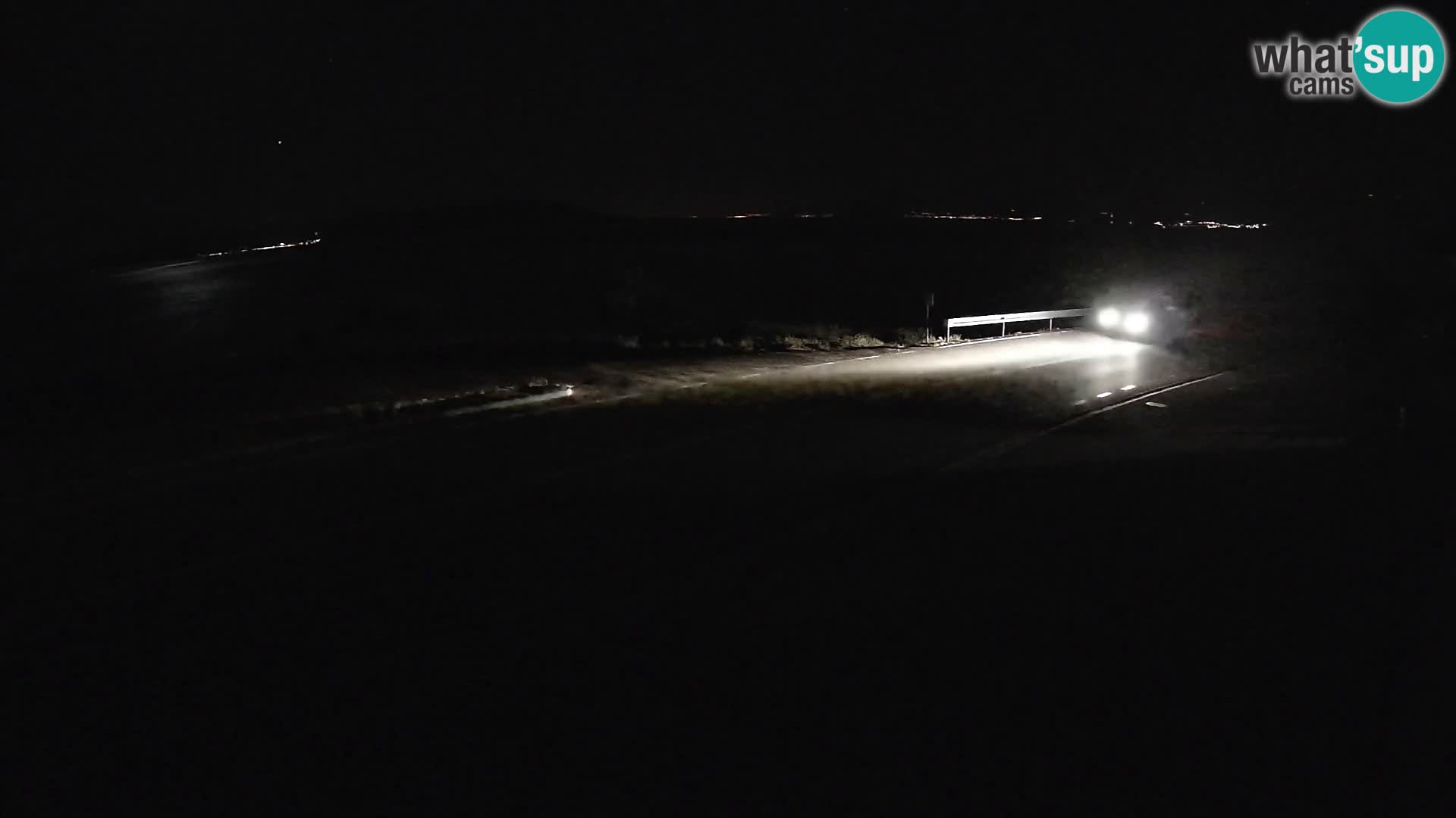 Webcam autopista adriática D8 cerca de SENJ – vista de la isla de KRK