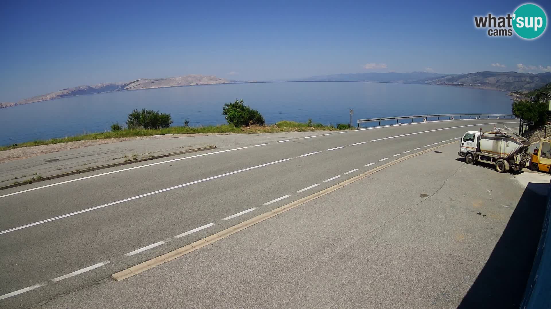Webcam statale Adriatica D8 vicino SEGNA – Panorama su VEGLIA