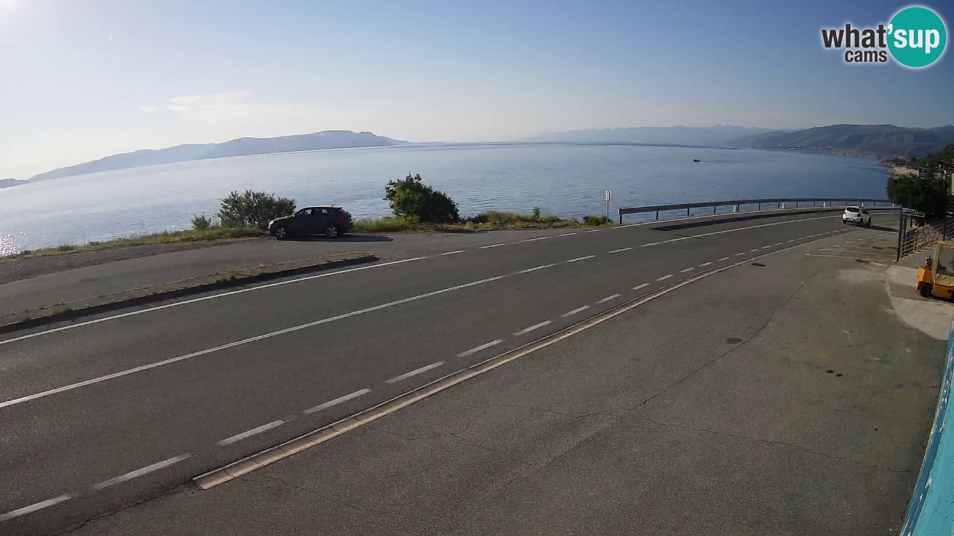 Webcam statale Adriatica D8 vicino SEGNA – Panorama su VEGLIA