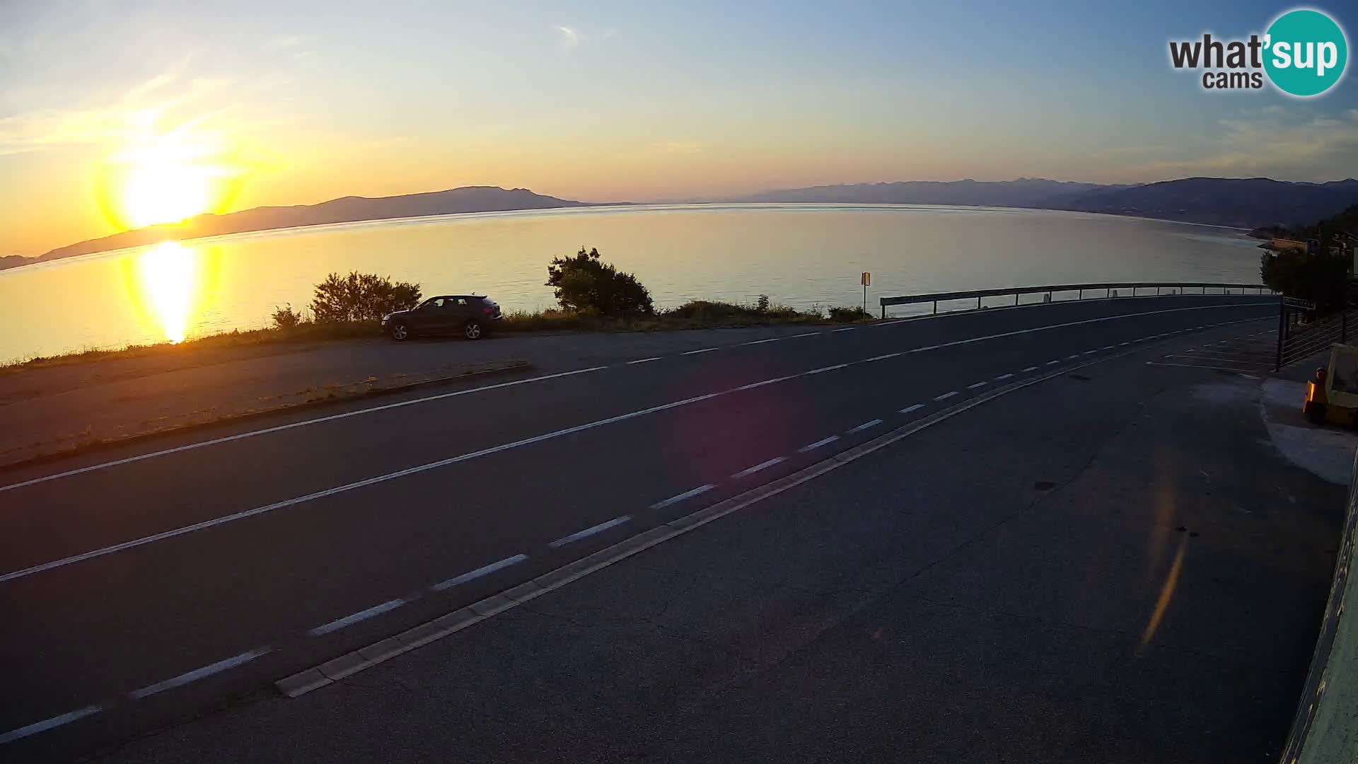 Web kamera Jadranska Magistrala kod SENJa – pogled na KRK