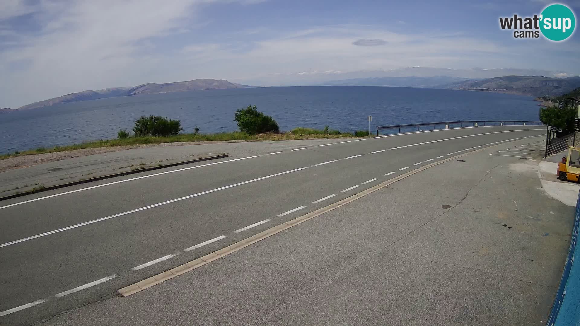 Webcam statale Adriatica D8 vicino SEGNA – Panorama su VEGLIA