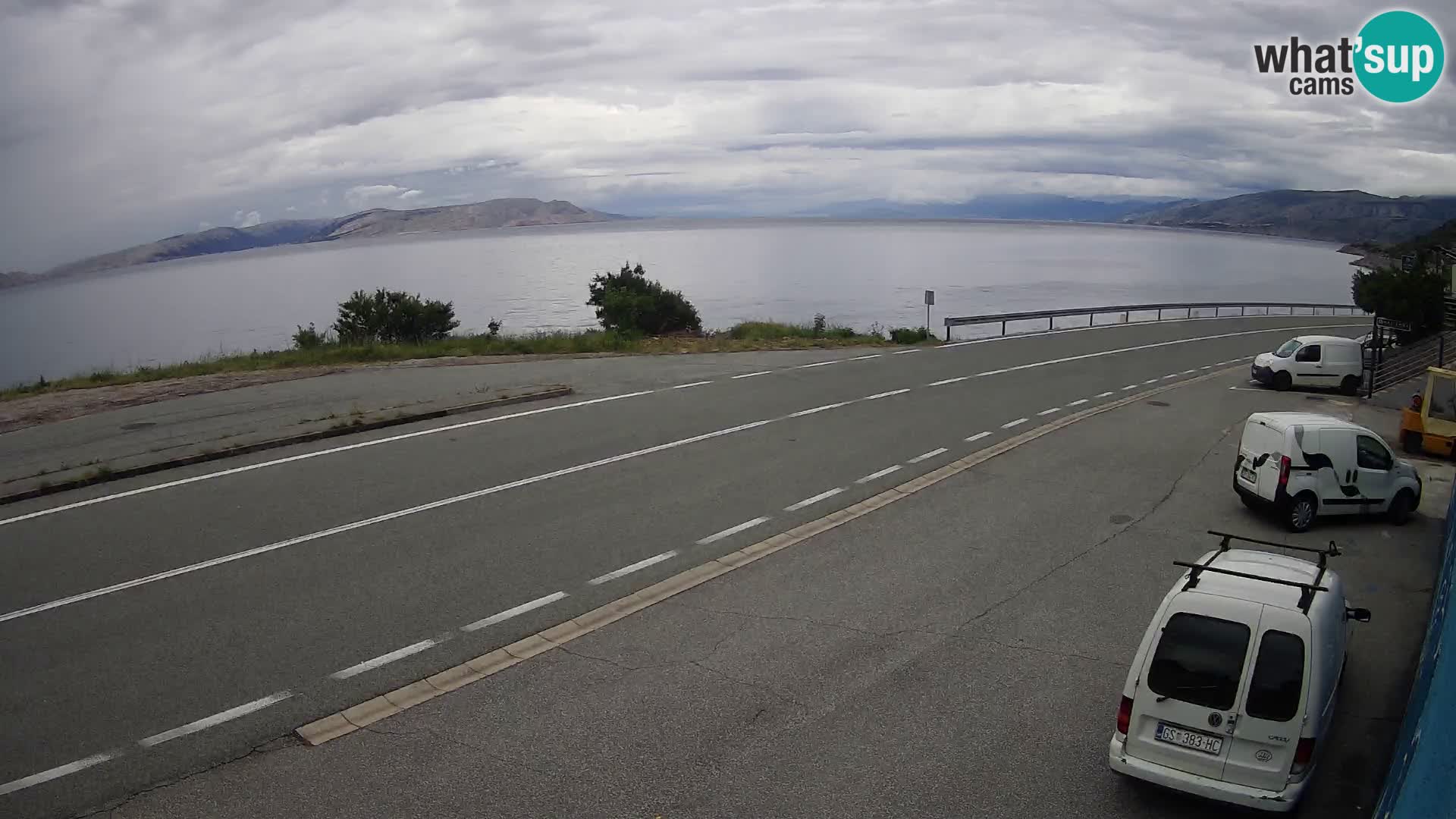 Webcam statale Adriatica D8 vicino SEGNA – Panorama su VEGLIA
