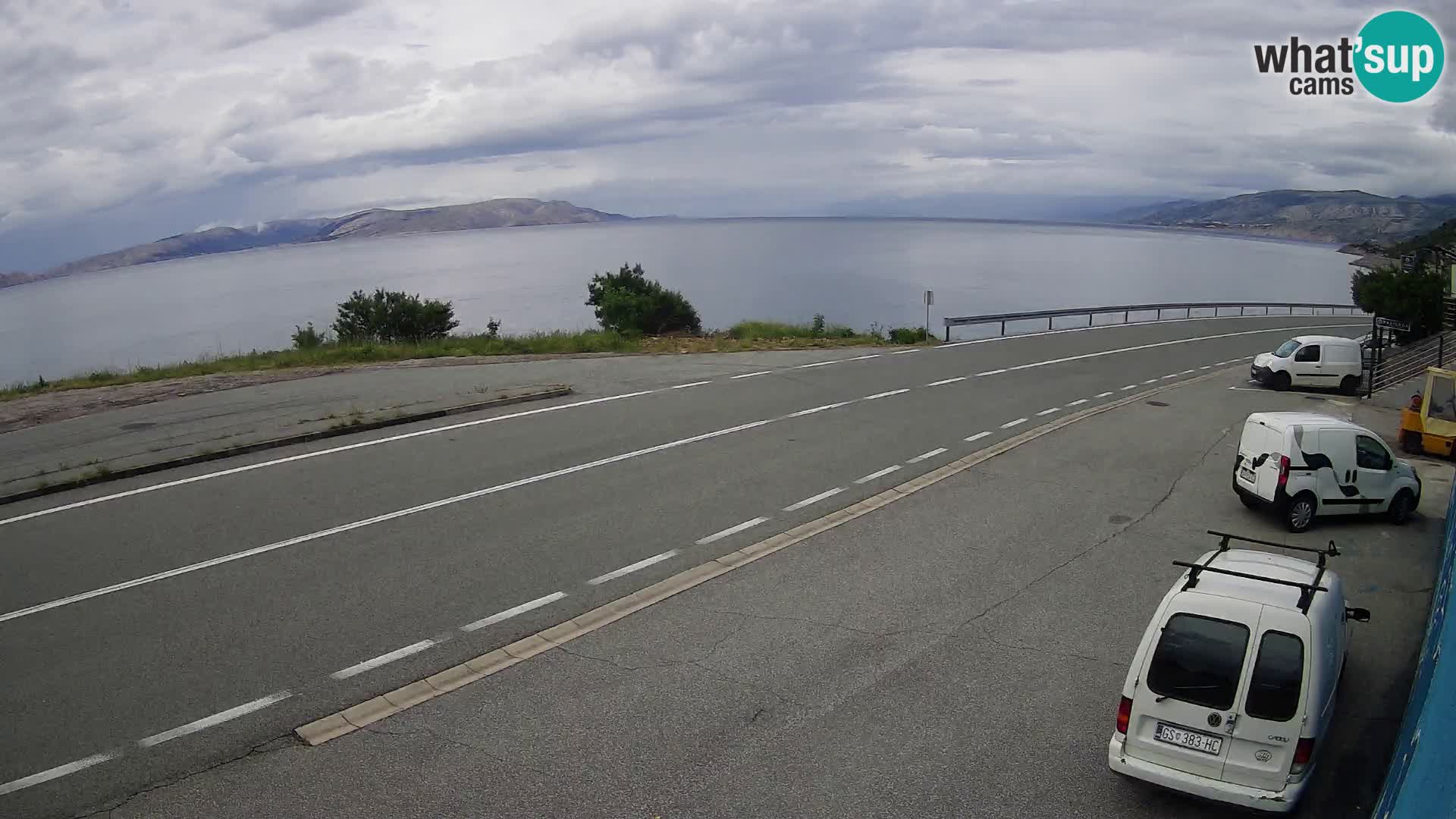 Webcam statale Adriatica D8 vicino SEGNA – Panorama su VEGLIA