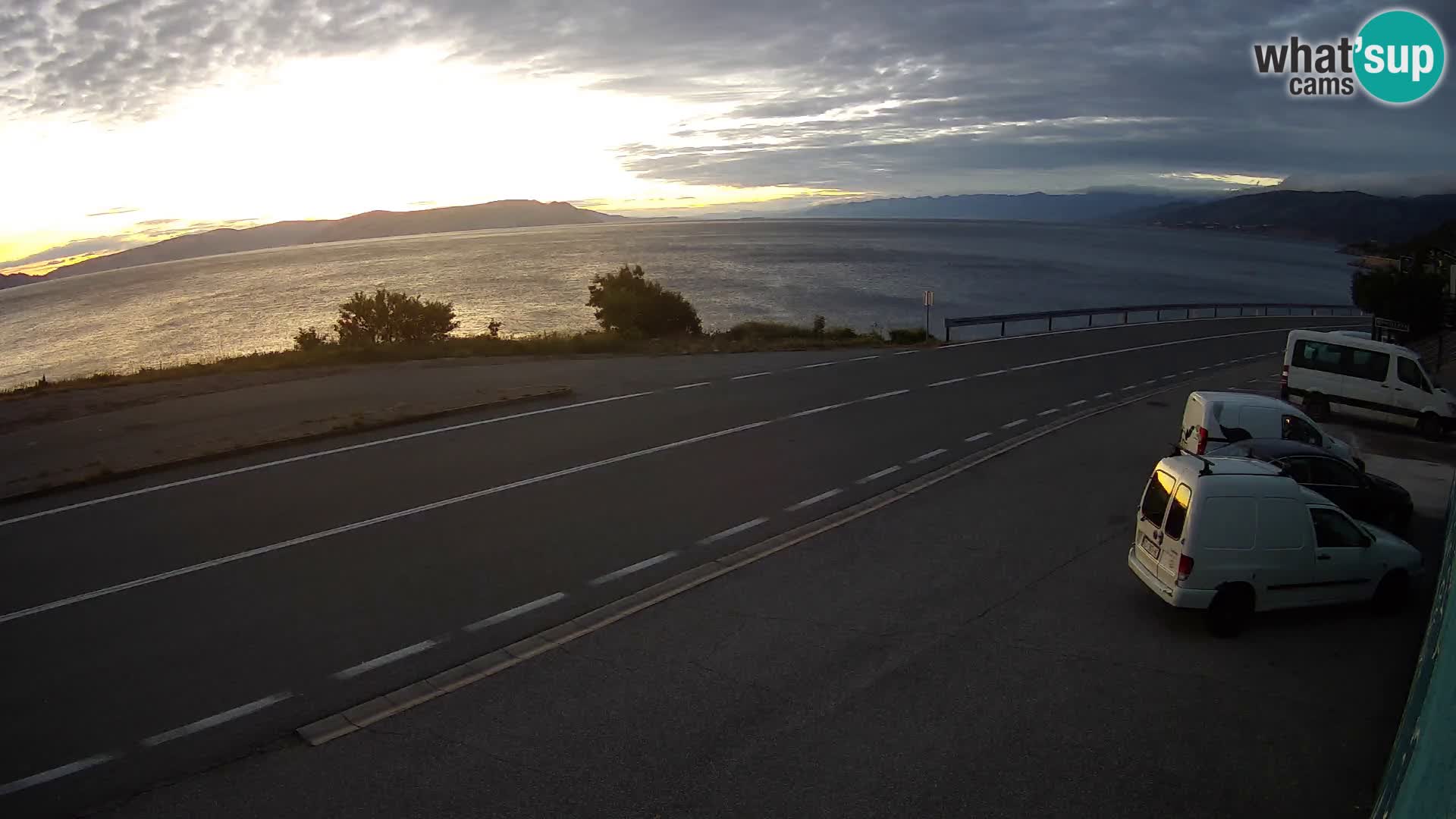 Webcam statale Adriatica D8 vicino SEGNA – Panorama su VEGLIA