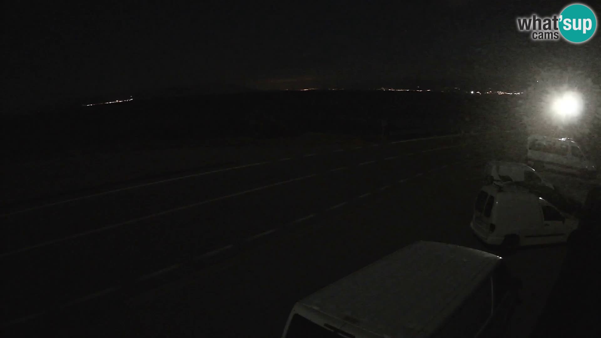 Webcam Adria-Autobahn D8 bei SENJ – Blick auf die Insel KRK