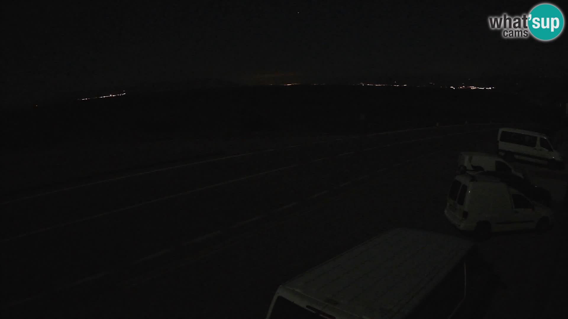 Webcam Adriatic highway D8 near SENJ – view to KRK island