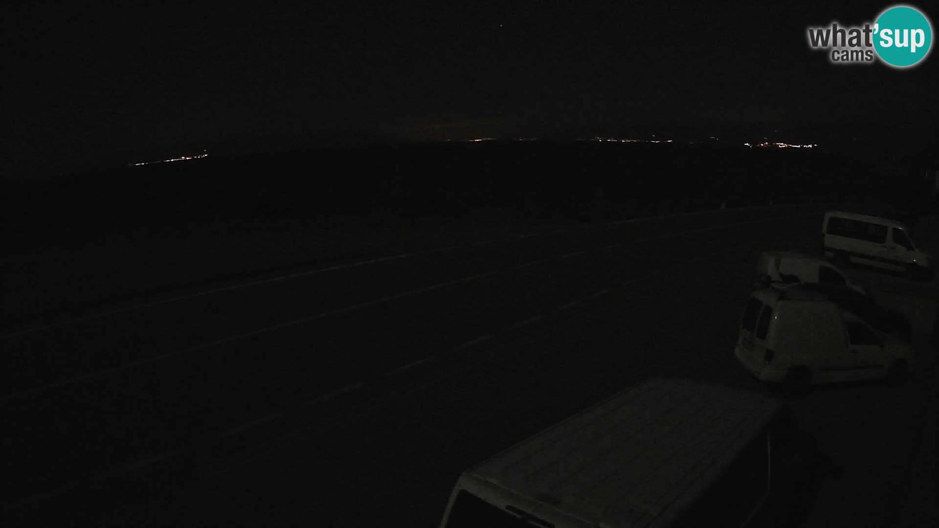 Webcam Adria-Autobahn D8 bei SENJ – Blick auf die Insel KRK