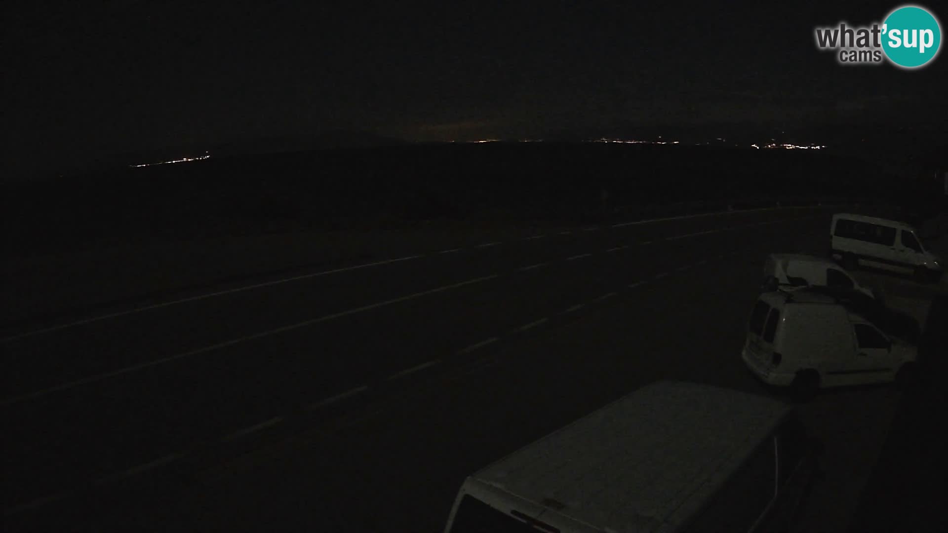 Webcam Adriatic highway D8 near SENJ – view to KRK island