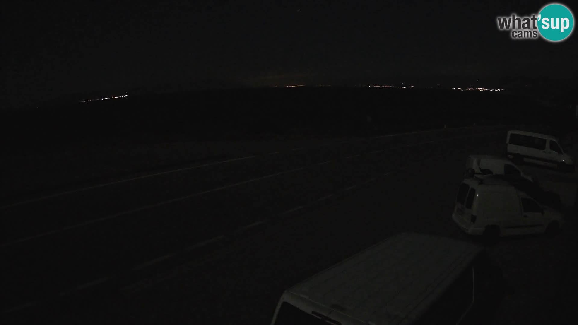 Webcam Adria-Autobahn D8 bei SENJ – Blick auf die Insel KRK