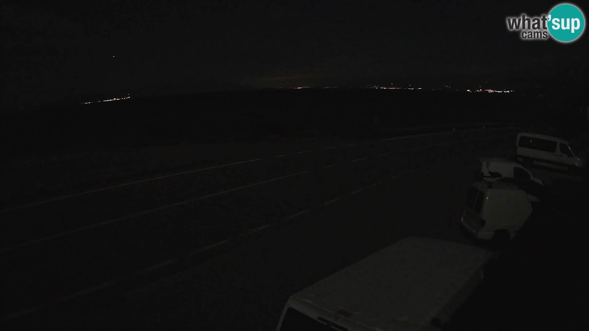 Webcam autoroute Adriatique D8 près de SENJ – vue sur l’île de KRK