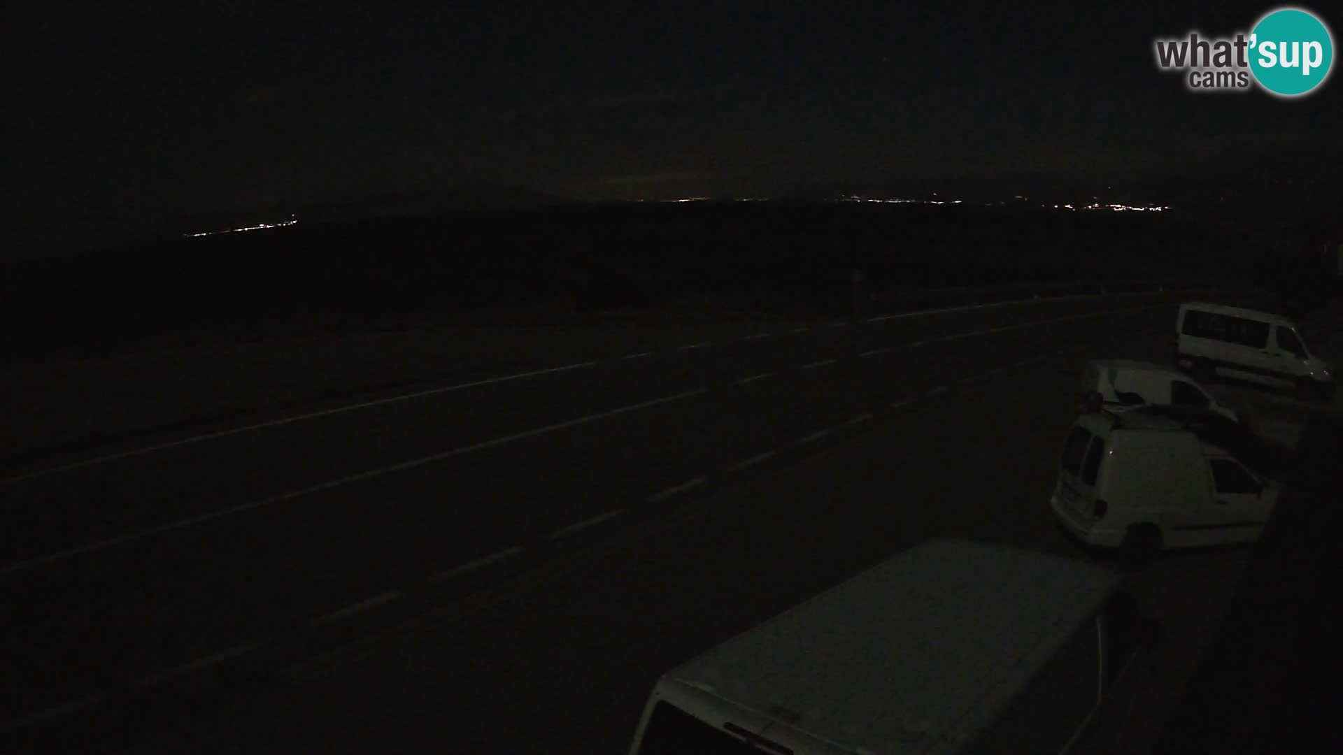 Webcam Adriatic highway D8 near SENJ – view to KRK island