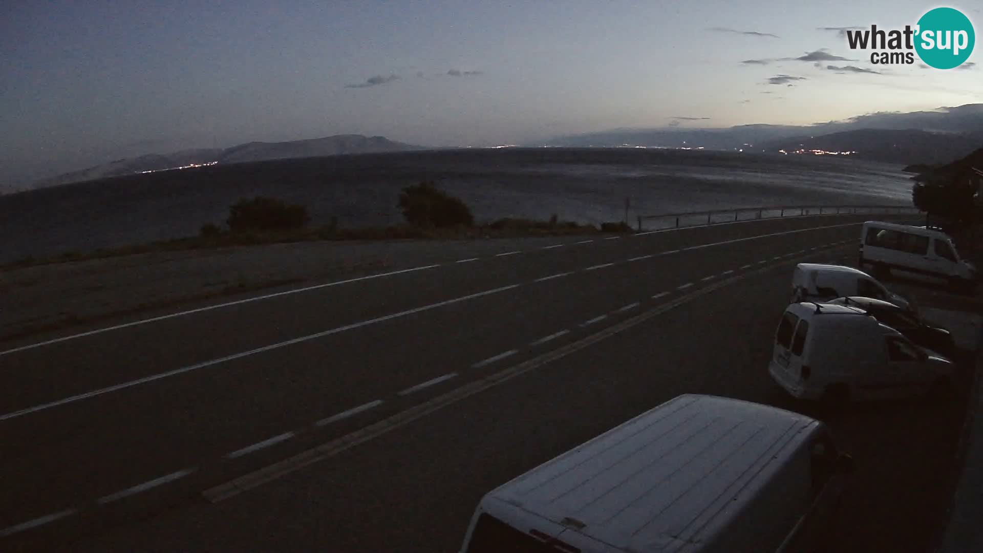 Web kamera Jadranska Magistrala kod SENJa – pogled na KRK