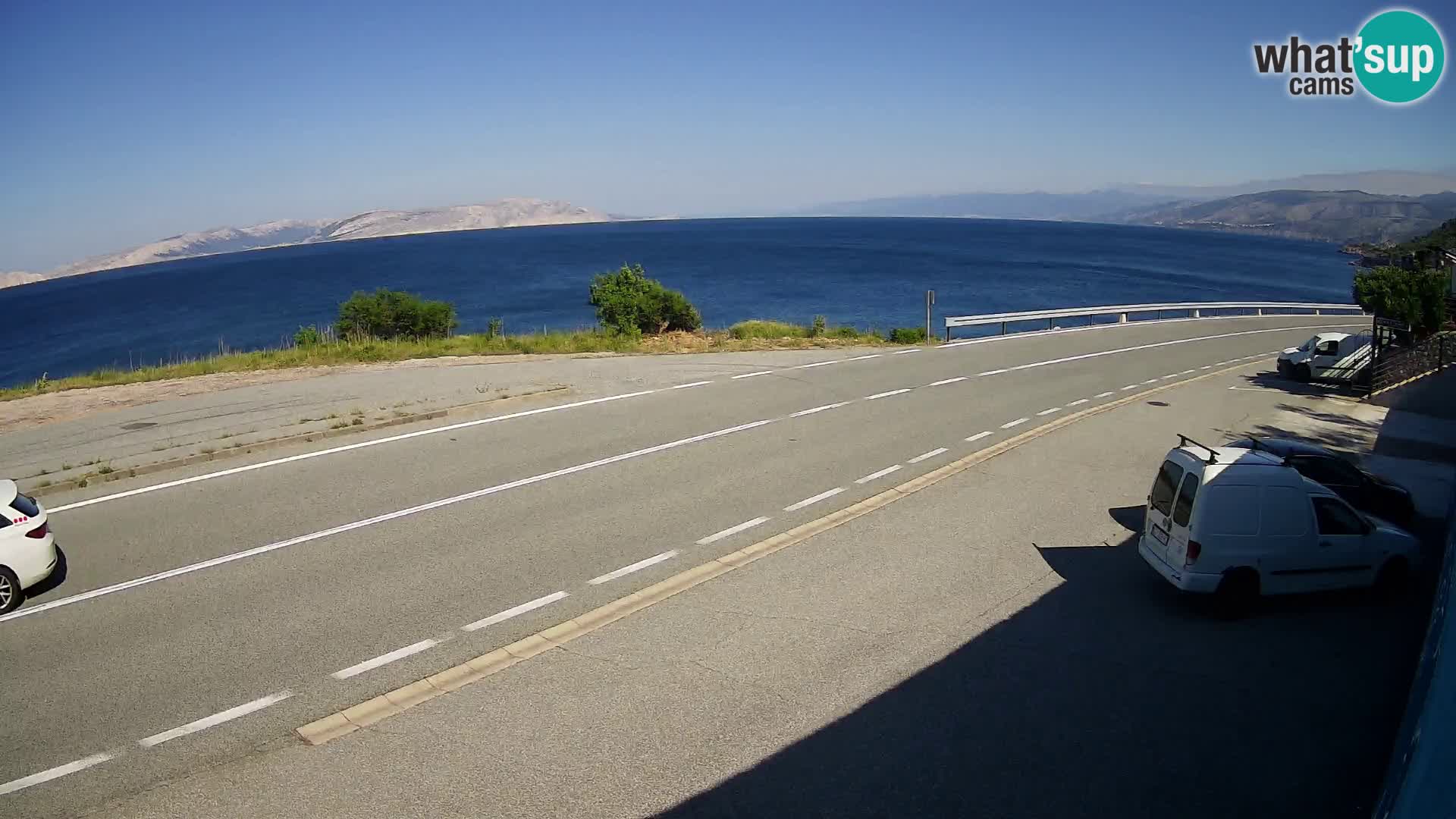 Webcam statale Adriatica D8 vicino SEGNA – Panorama su VEGLIA