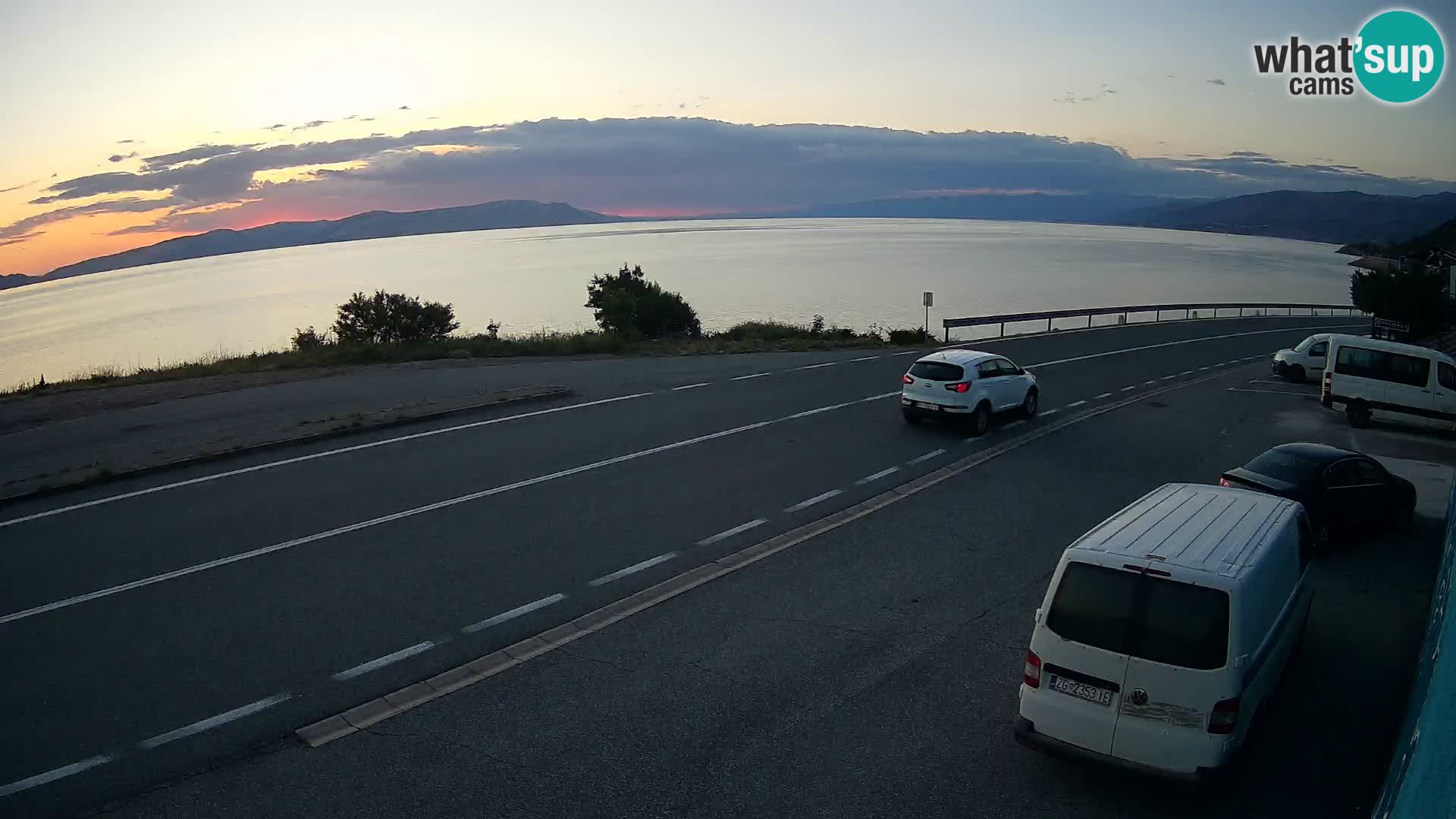 Webcam statale Adriatica D8 vicino SEGNA – Panorama su VEGLIA