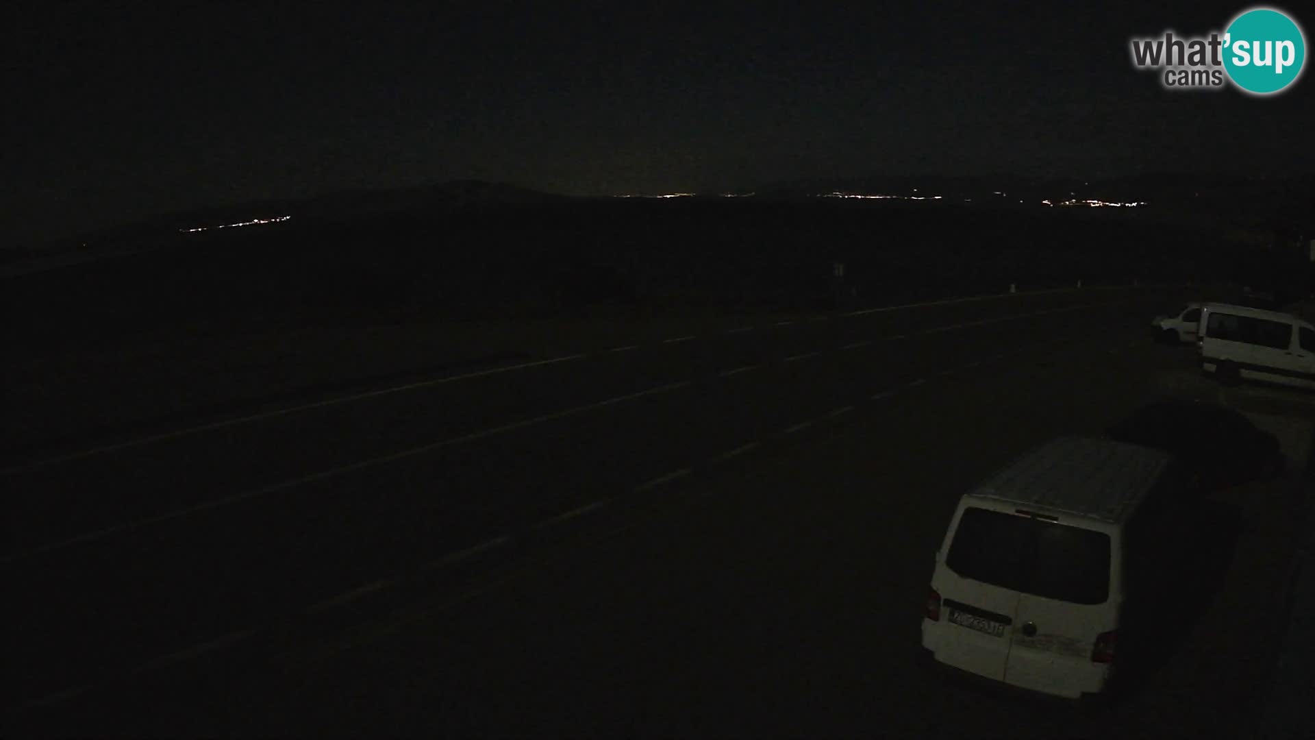 Webcam autopista adriática D8 cerca de SENJ – vista de la isla de KRK