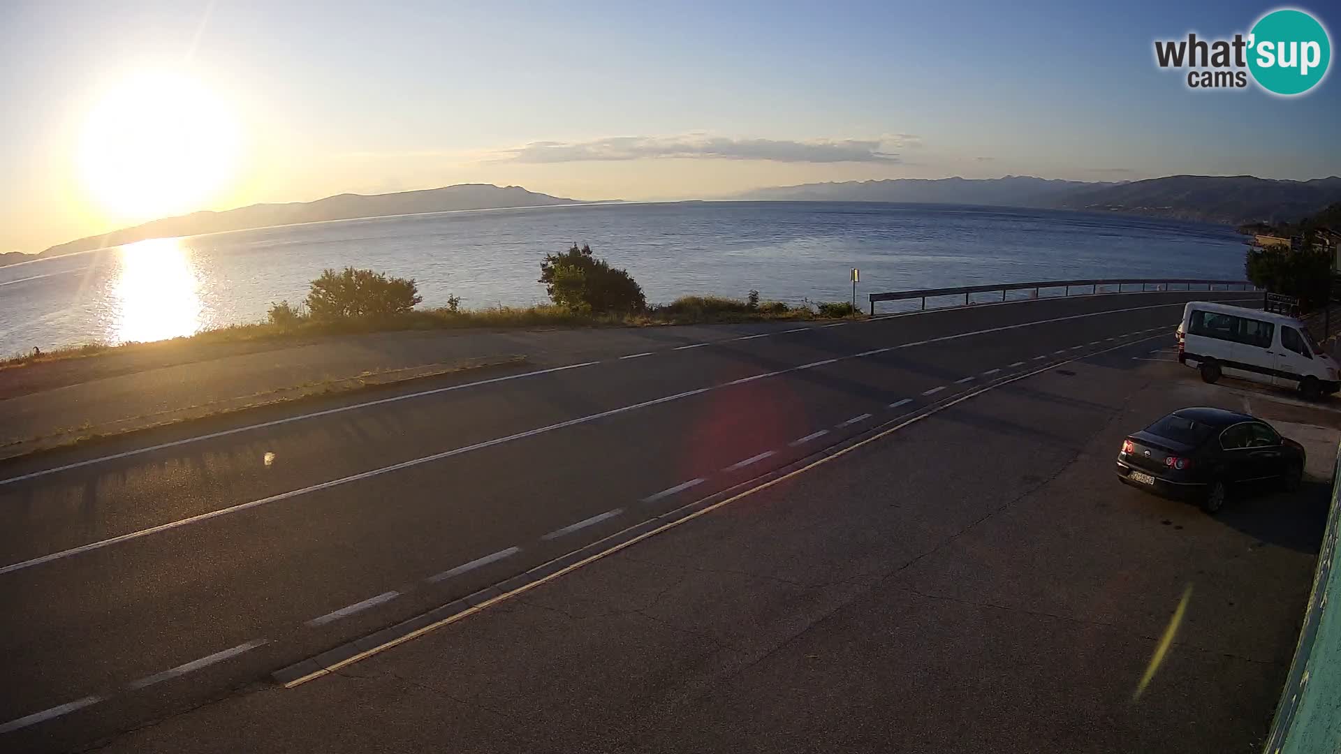 Webcam statale Adriatica D8 vicino SEGNA – Panorama su VEGLIA