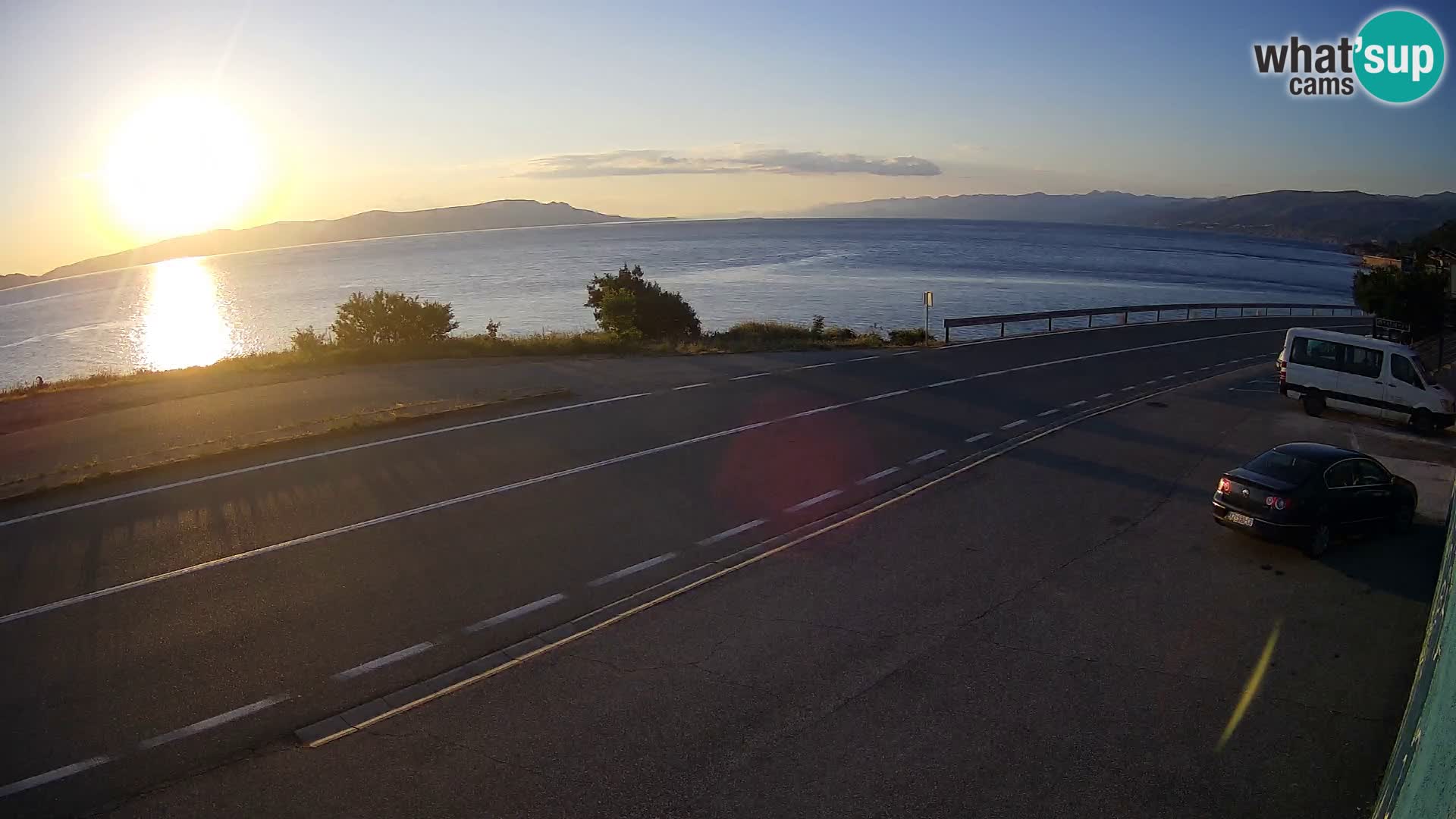 Webcam statale Adriatica D8 vicino SEGNA – Panorama su VEGLIA