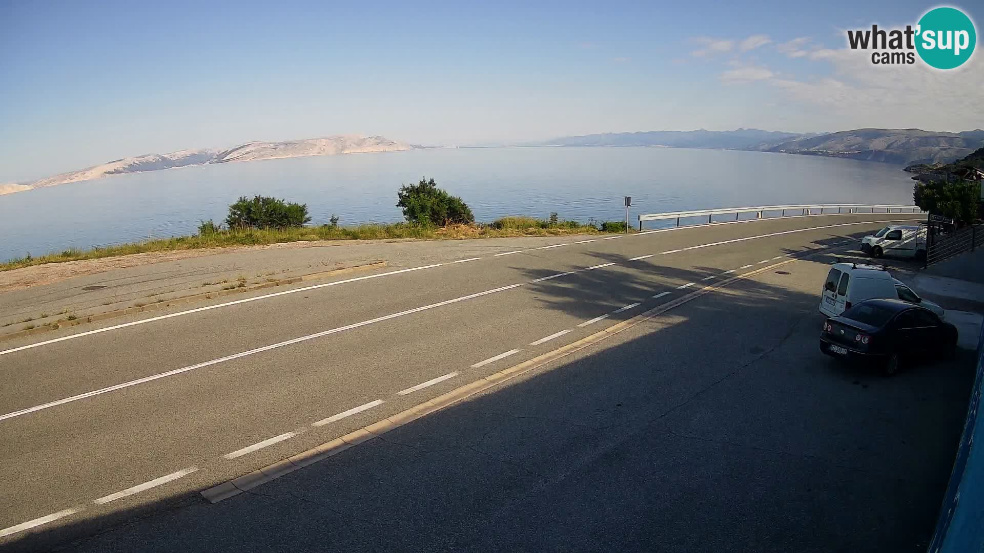 Webcam statale Adriatica D8 vicino SEGNA – Panorama su VEGLIA