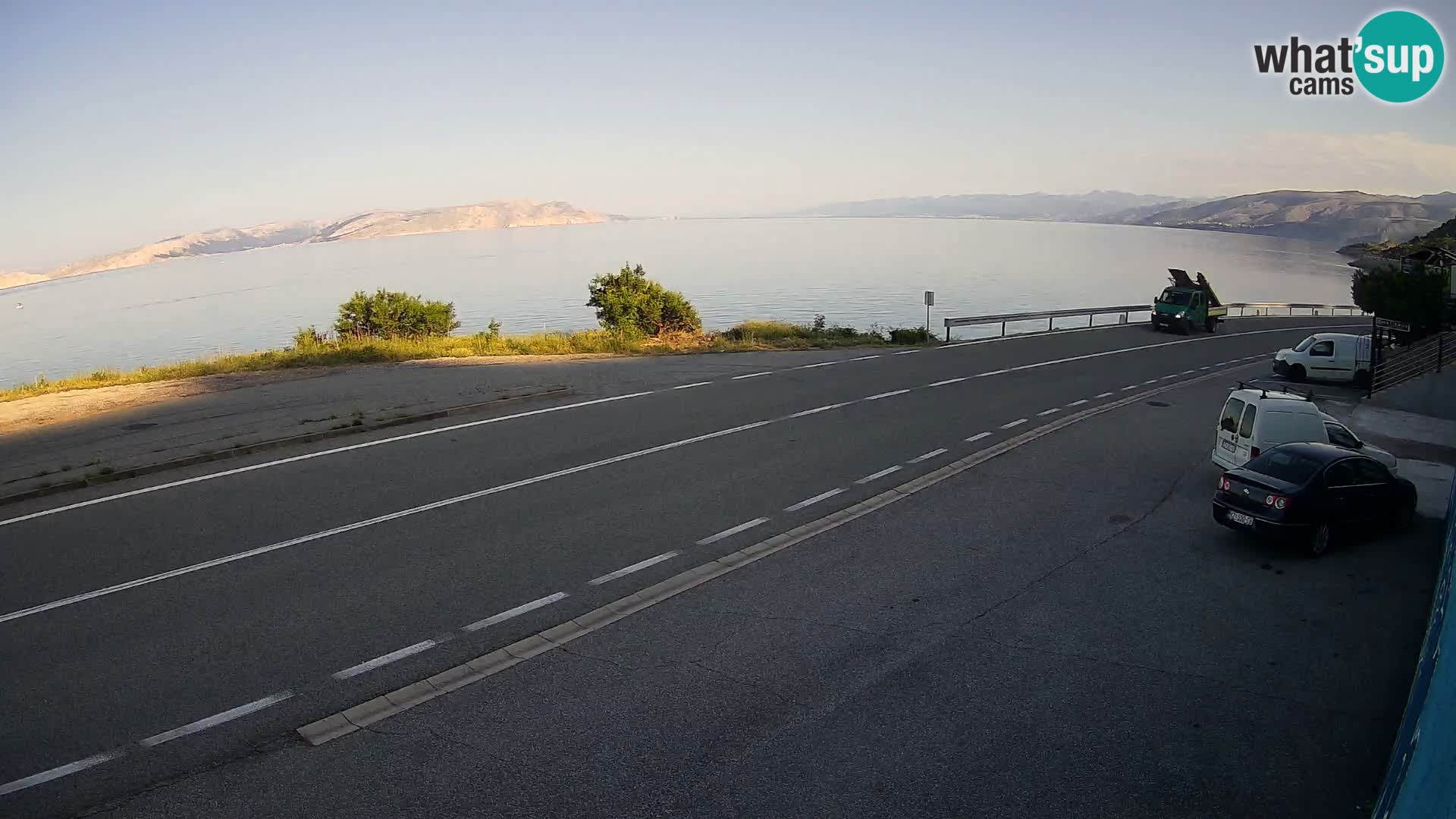 Web kamera Jadranska Magistrala kod SENJa – pogled na KRK