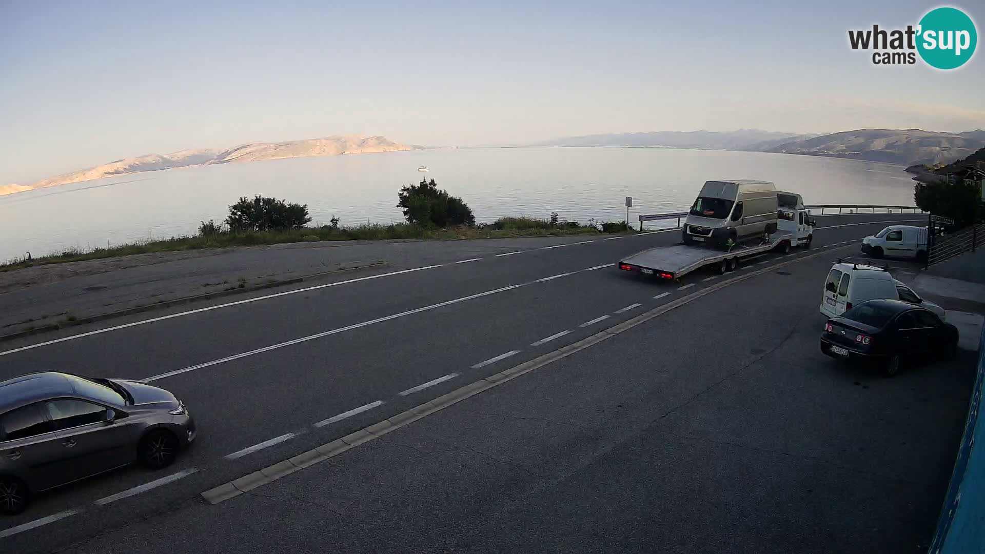 Webcam statale Adriatica D8 vicino SEGNA – Panorama su VEGLIA