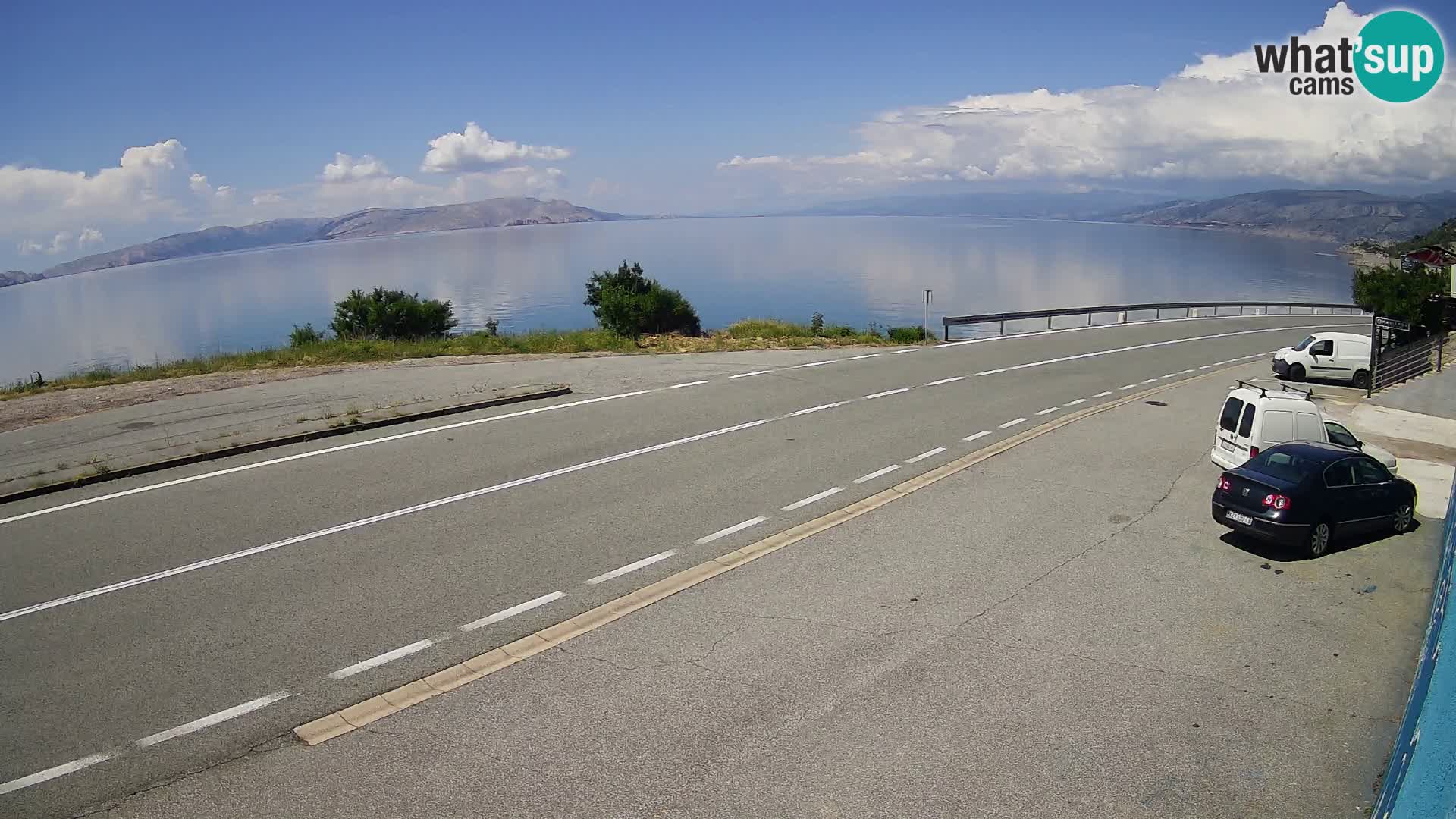 Webcam statale Adriatica D8 vicino SEGNA – Panorama su VEGLIA